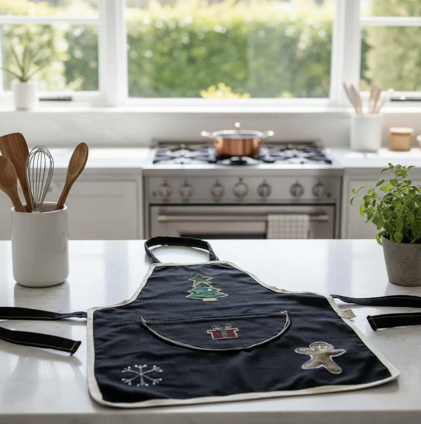 Delantal cocina navidad niño/a 3 a 7 años Impermeable producto nacional-6