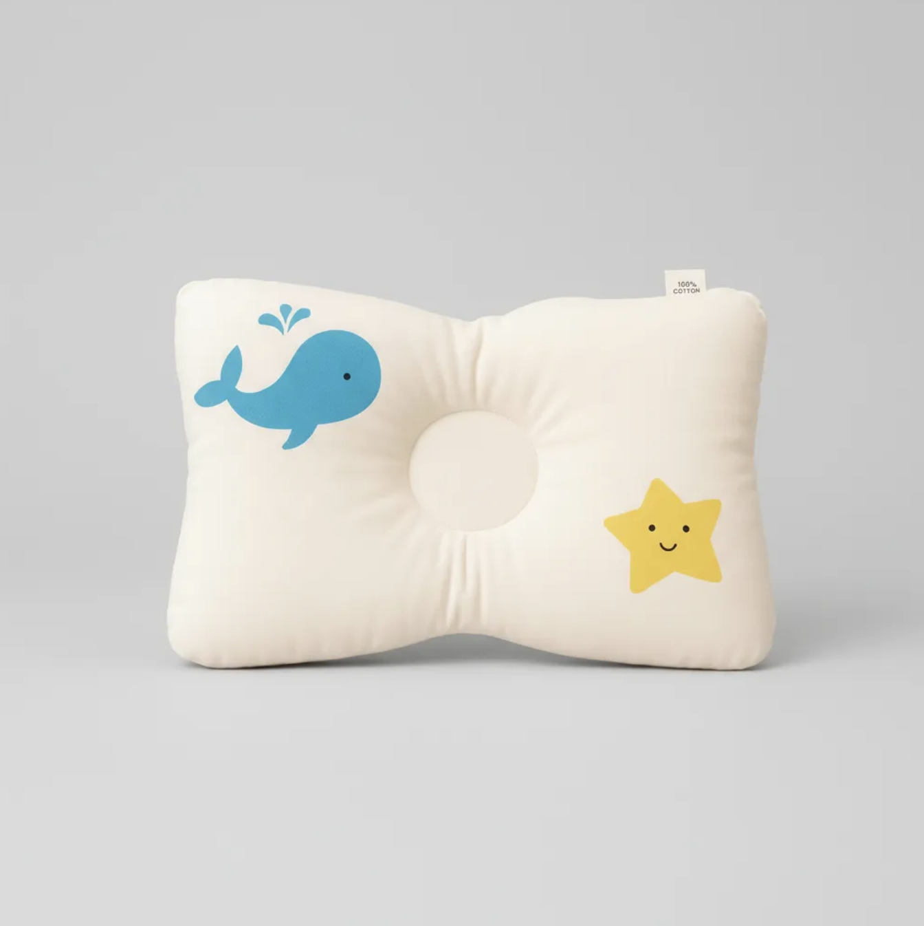 Almohada bebé recién nacido 100% algodón relleno antialérgico-2