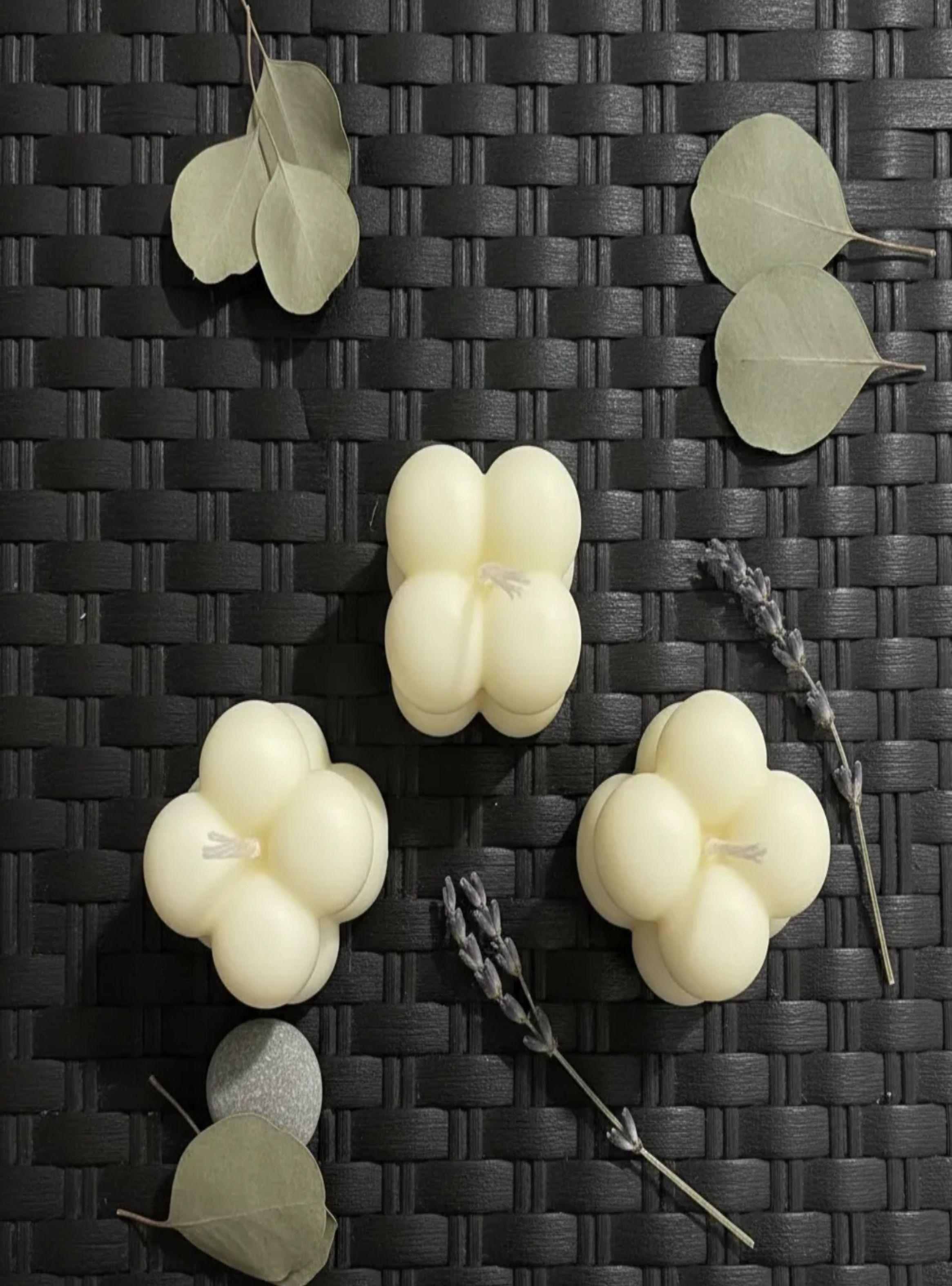 Pack 3 velas mini Bubble candles adorno de soja 3 5cm-3