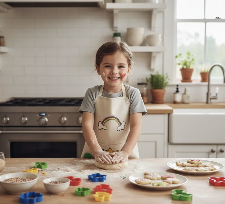Delantal cocina niño pintado a mano 100 algodón talla única 3 a 7 años-9