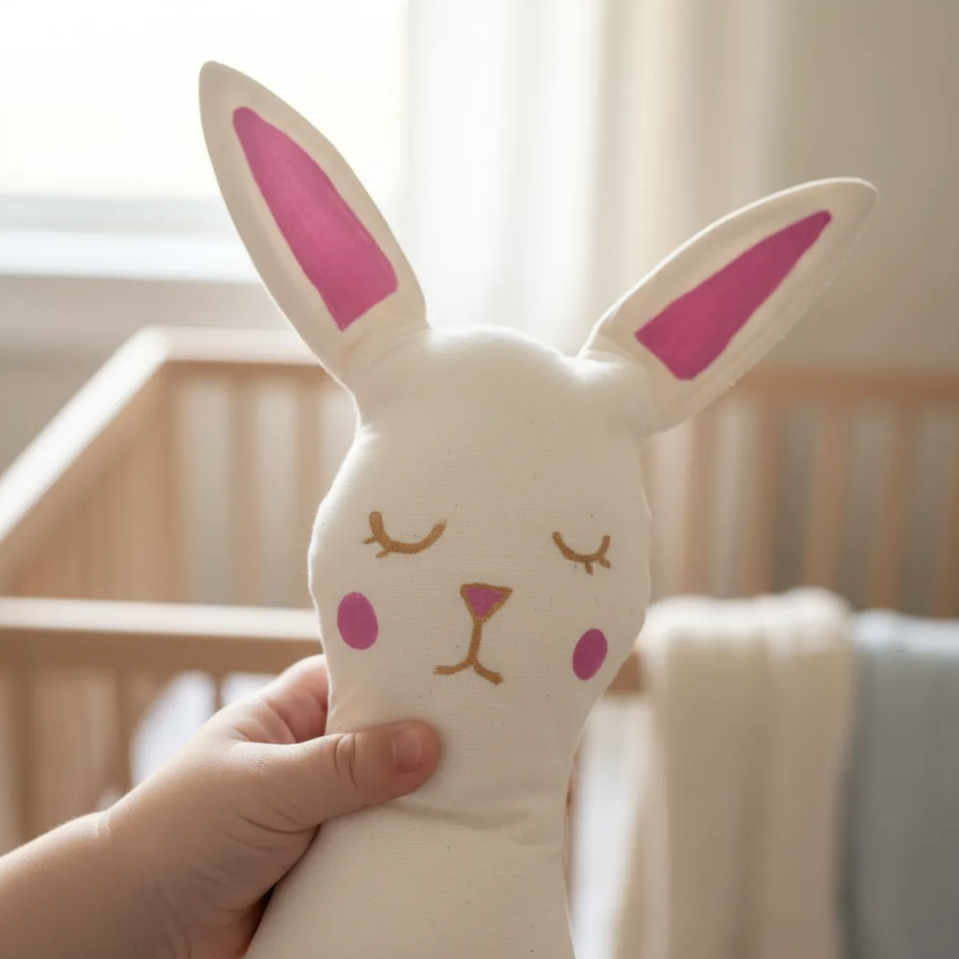 Conejo apego peluche 100% algodón antialérgico-2