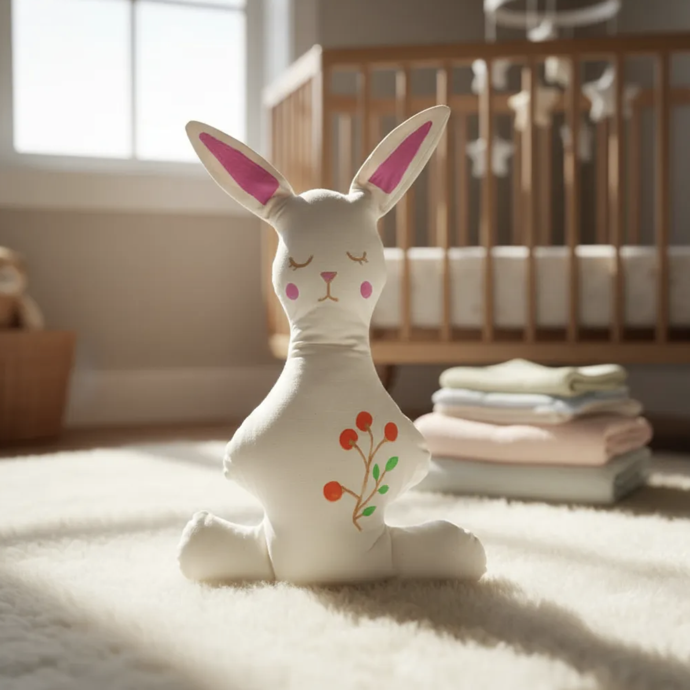 Conejo apego peluche 100% algodón antialérgico-3