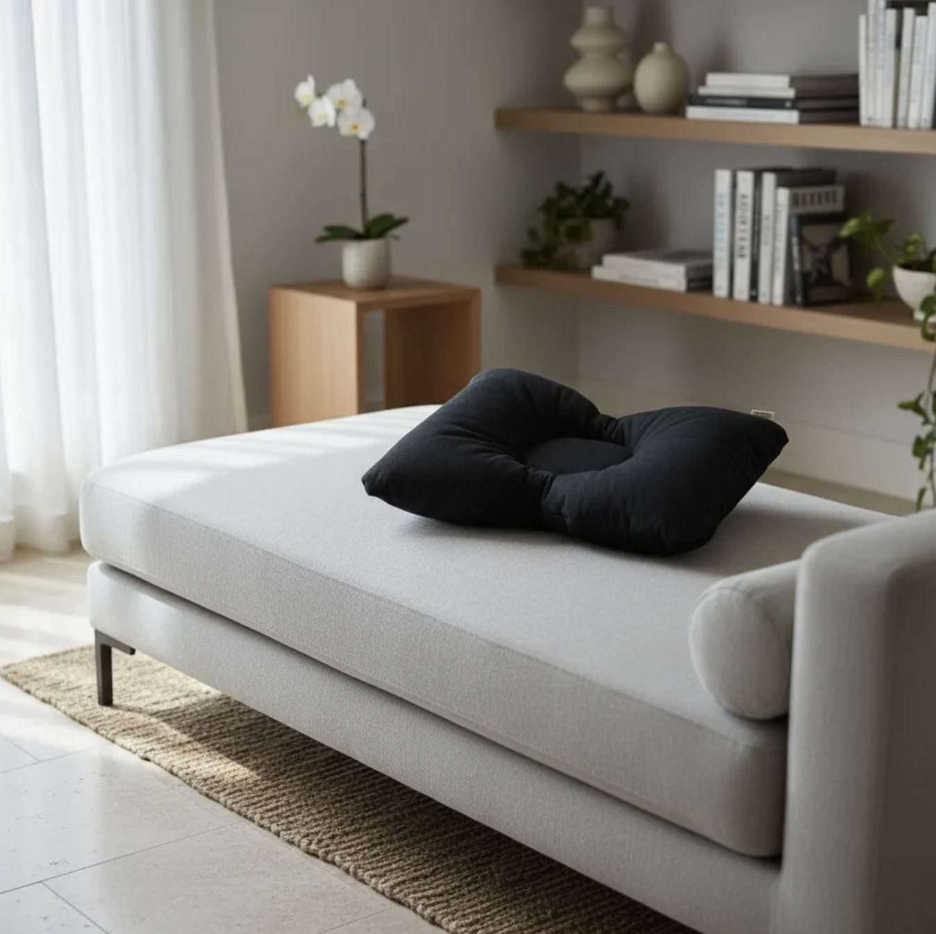 Almohada cervical ortopédica cojín lona impermeable para tomar sol. Piscina, playa, camping y viaje-2