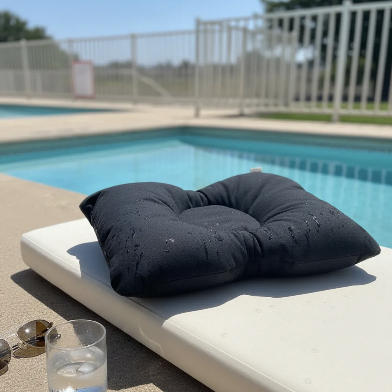 Almohada cervical ortopédica cojín lona impermeable para tomar sol. Piscina, playa, camping y viaje-3