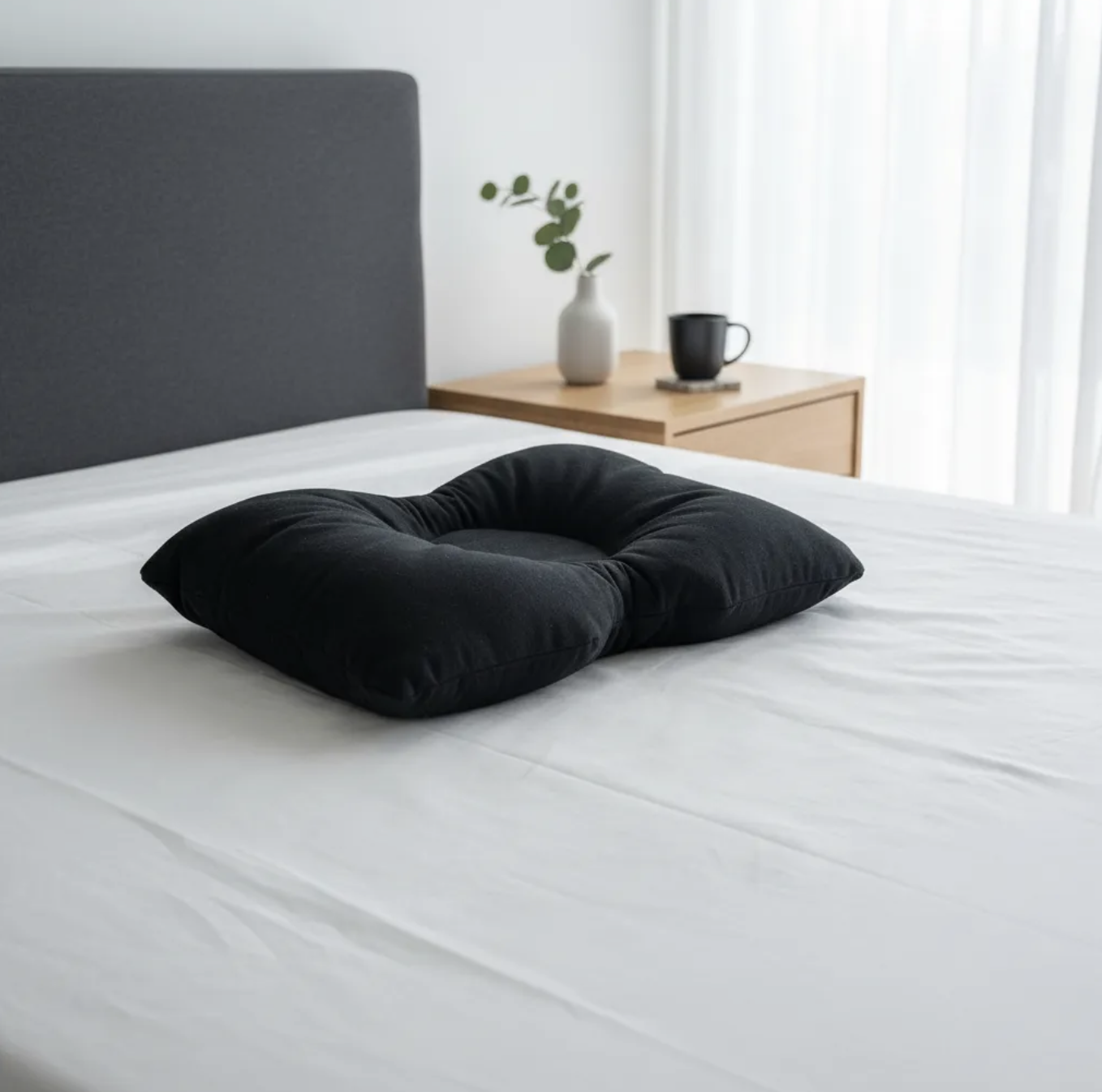 Almohada cervical ortopédica cojín lona impermeable para tomar sol. Piscina, playa, camping y viaje-4