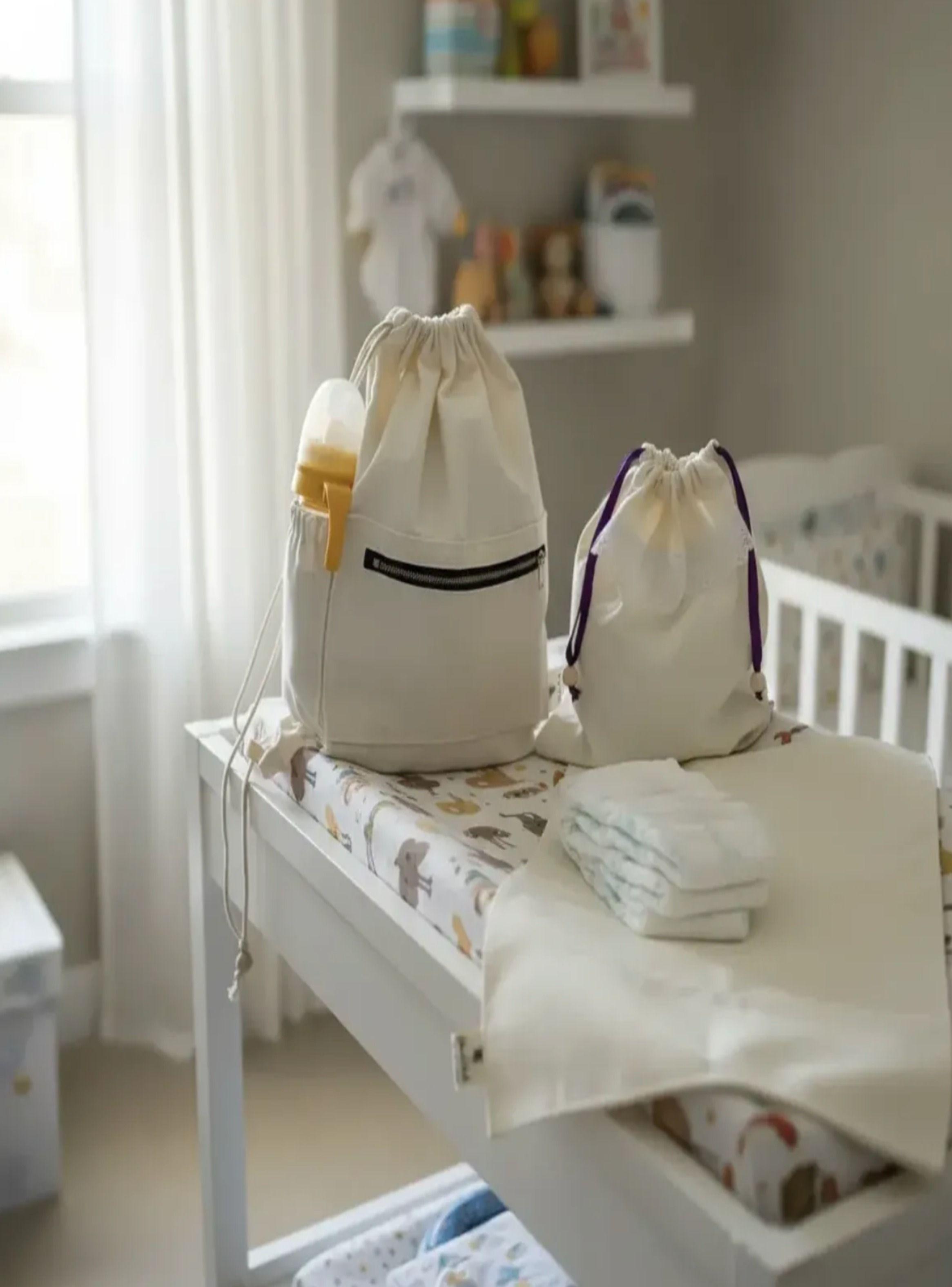 Pañalera Bebé 3 en 1 Bolsa Impermeable y Mudador-2