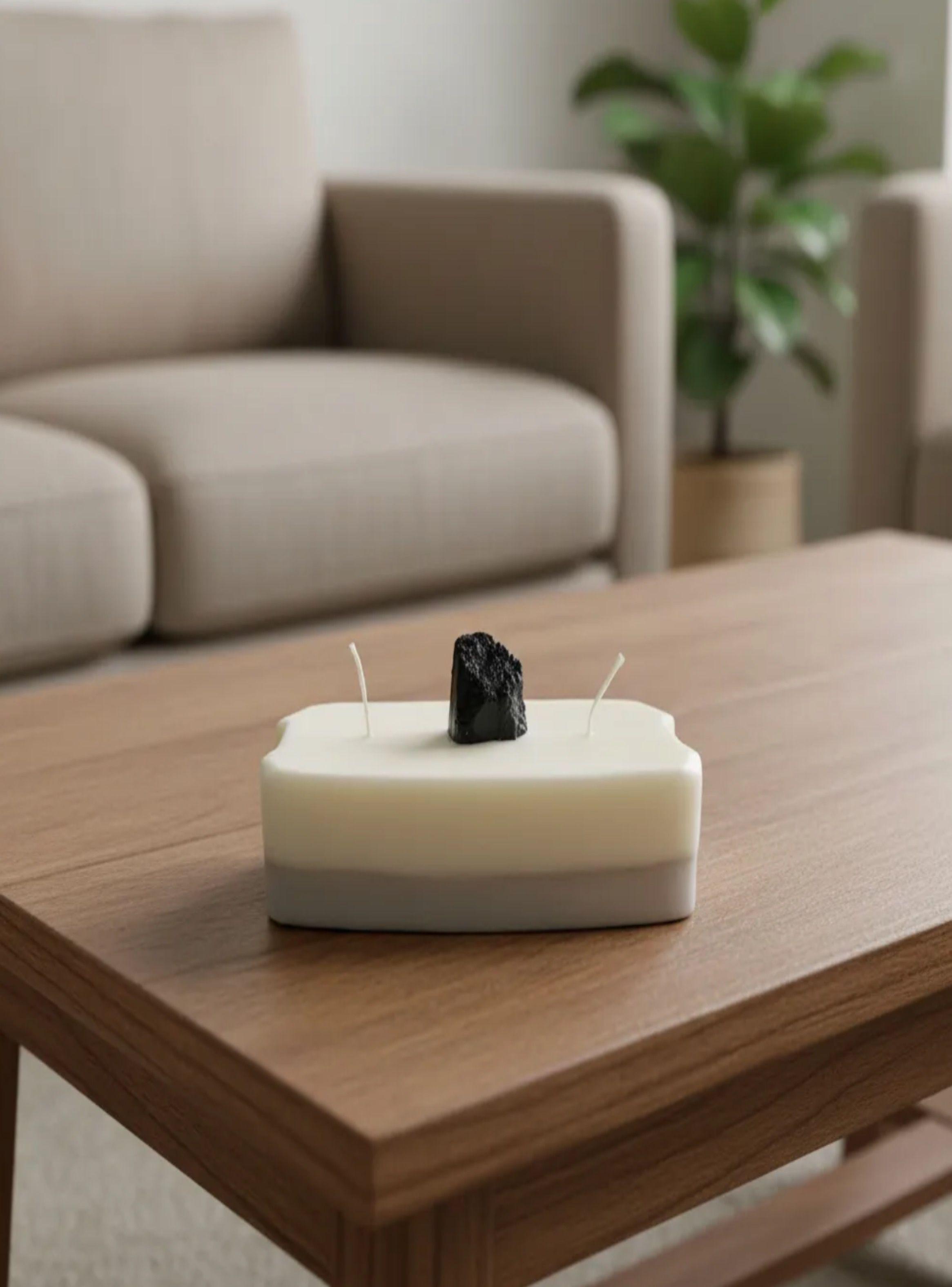 Vela terraza o living con piedra Turmalina natural-2