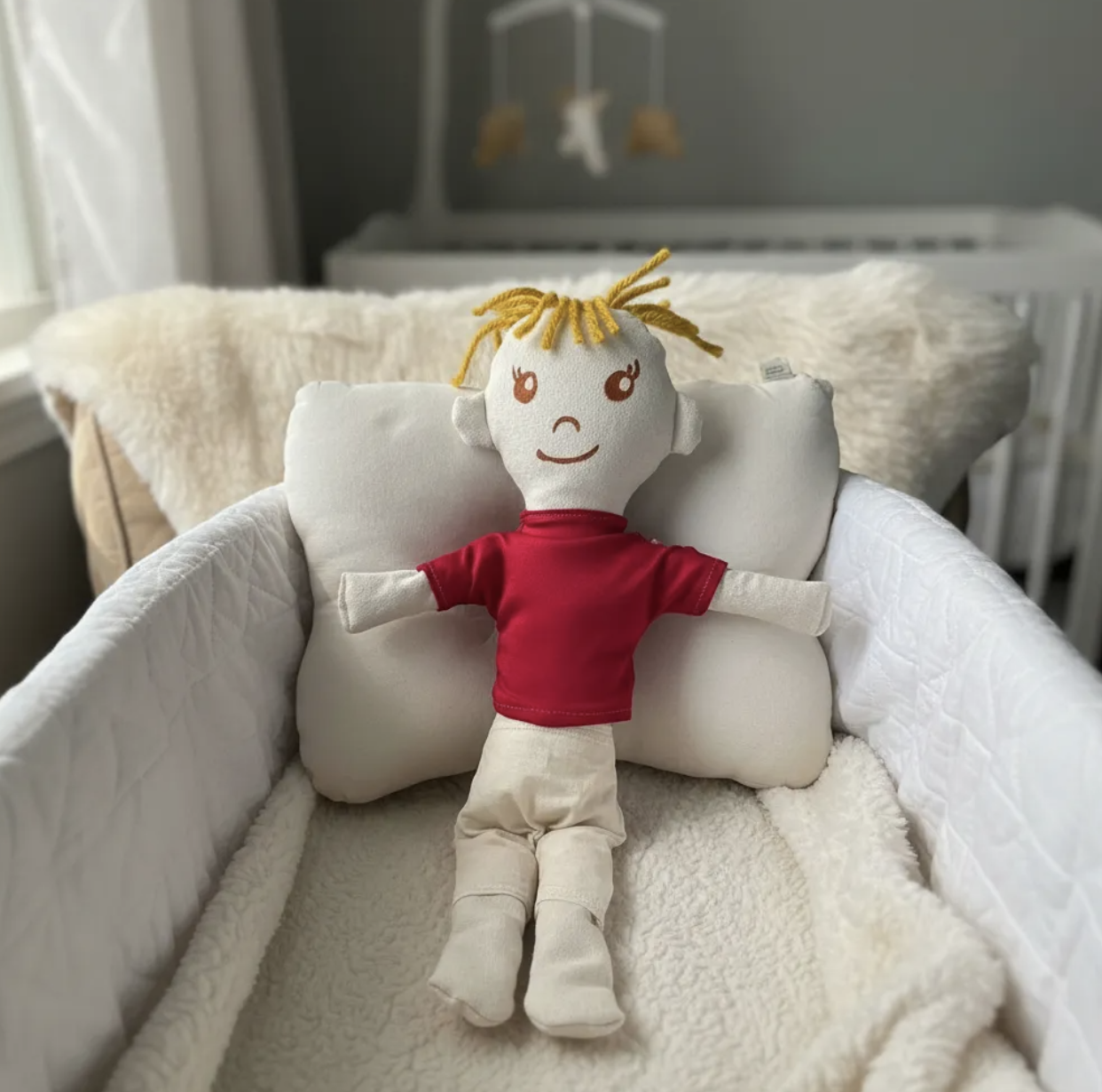 Muñeco Waldorf & Montessori para niño llamado Damián 38 Cm-6