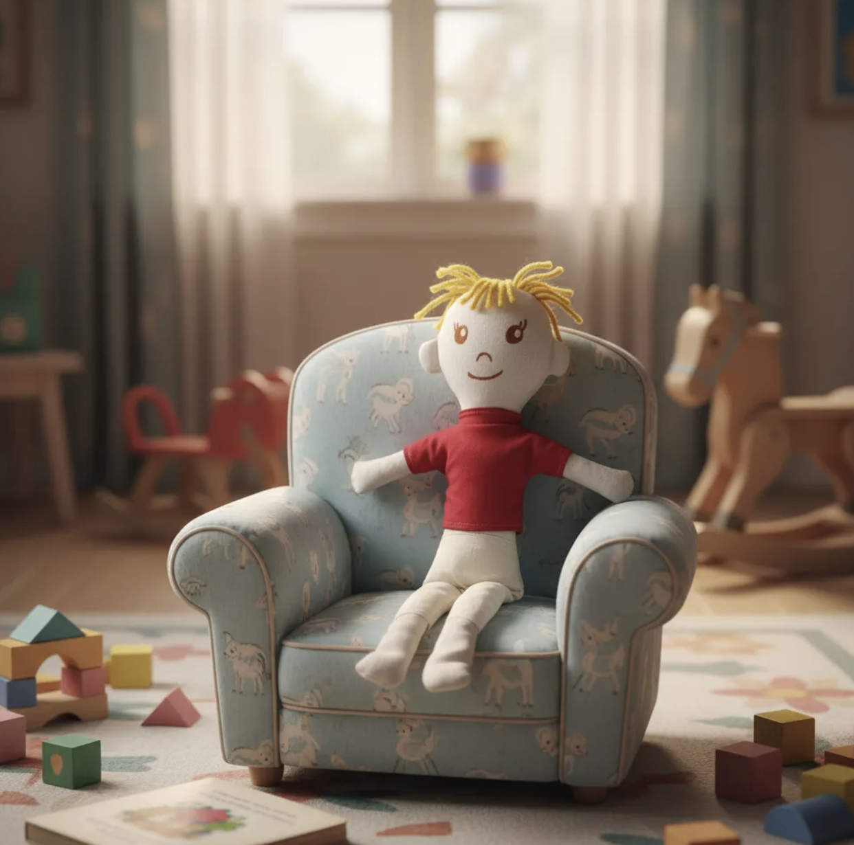 Muñeco Waldorf & Montessori para niño llamado Damián 38 Cm-2