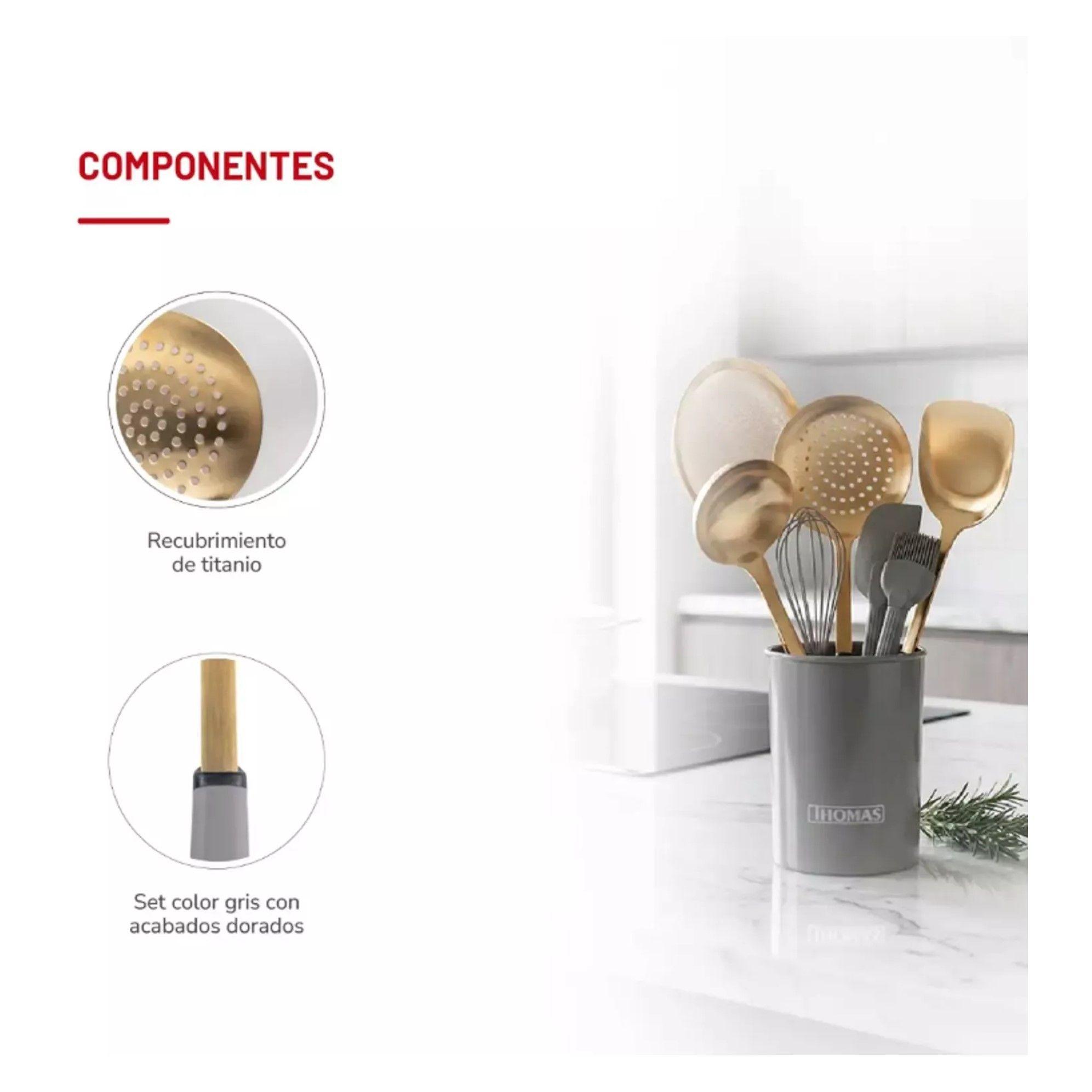 SET DE UTENSILIOS DE COCINA 8PCS ACERO INOXIDABLE-3