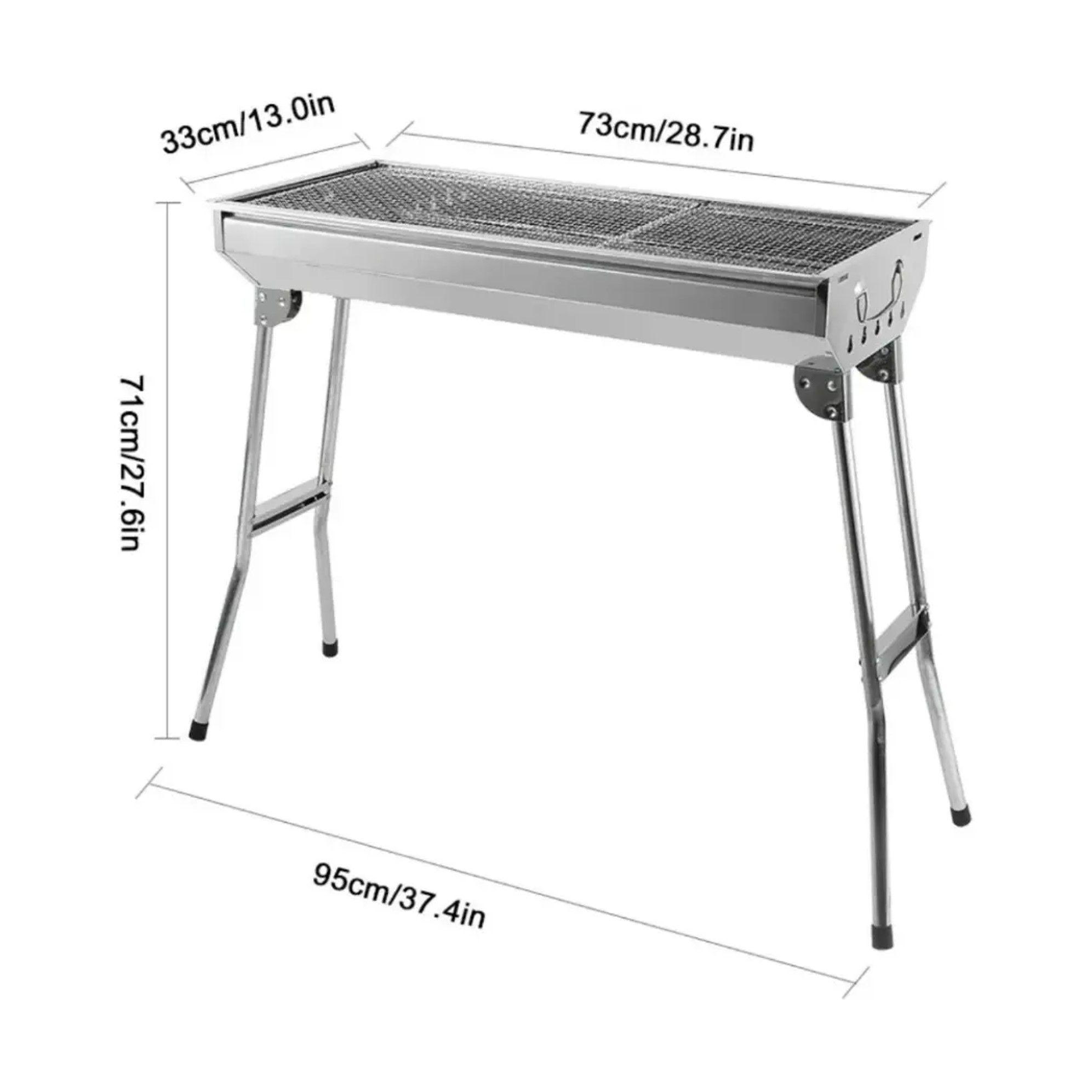 ESTUFA PARRILLA PARRILLERA PLEGABLE BARBACOA ASADO PORTATIL-4