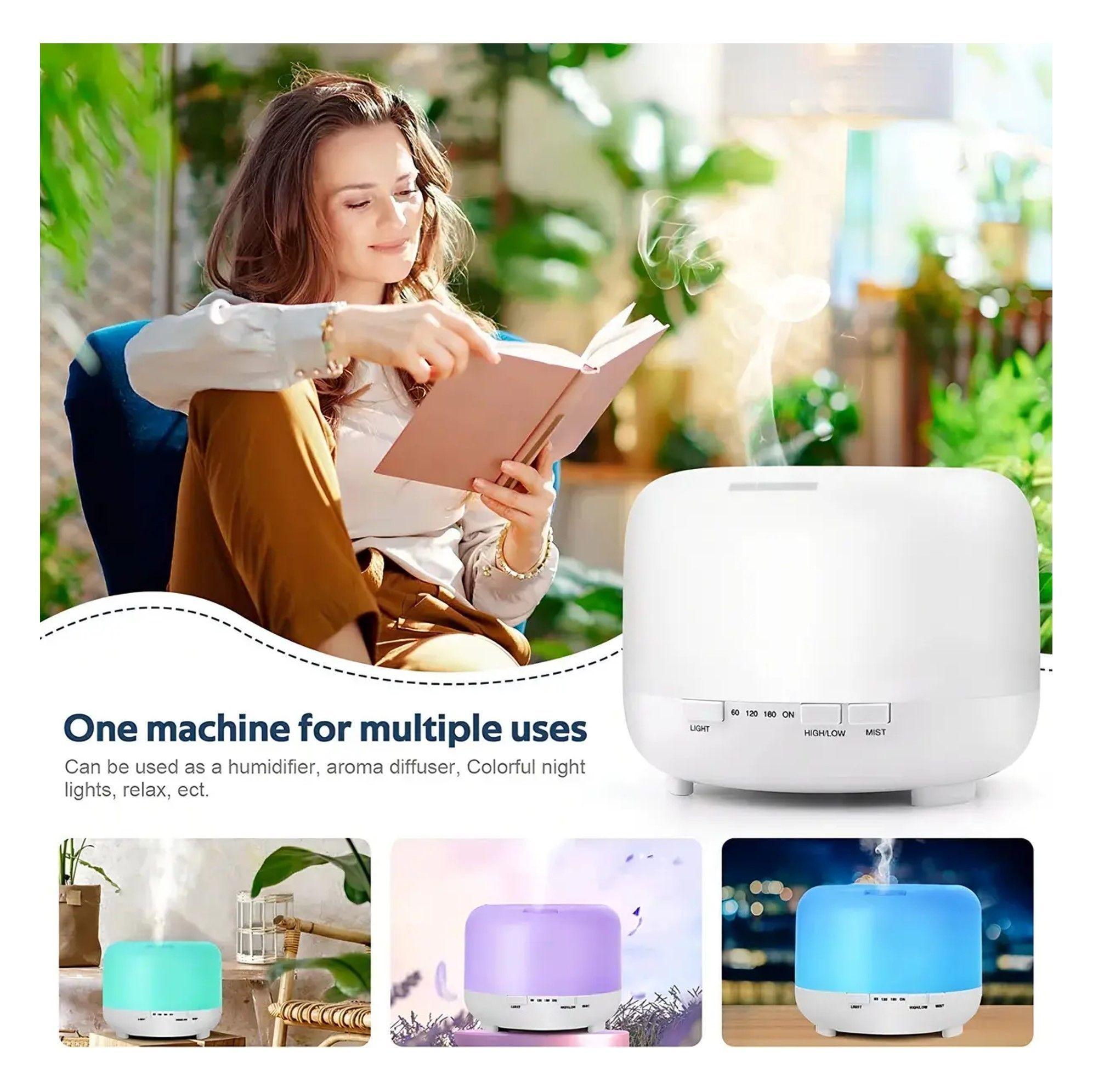 HUMIDIFICADOR ULTRASONICO HUMIFICADOR AIRE DIFUSOR 500ML-4