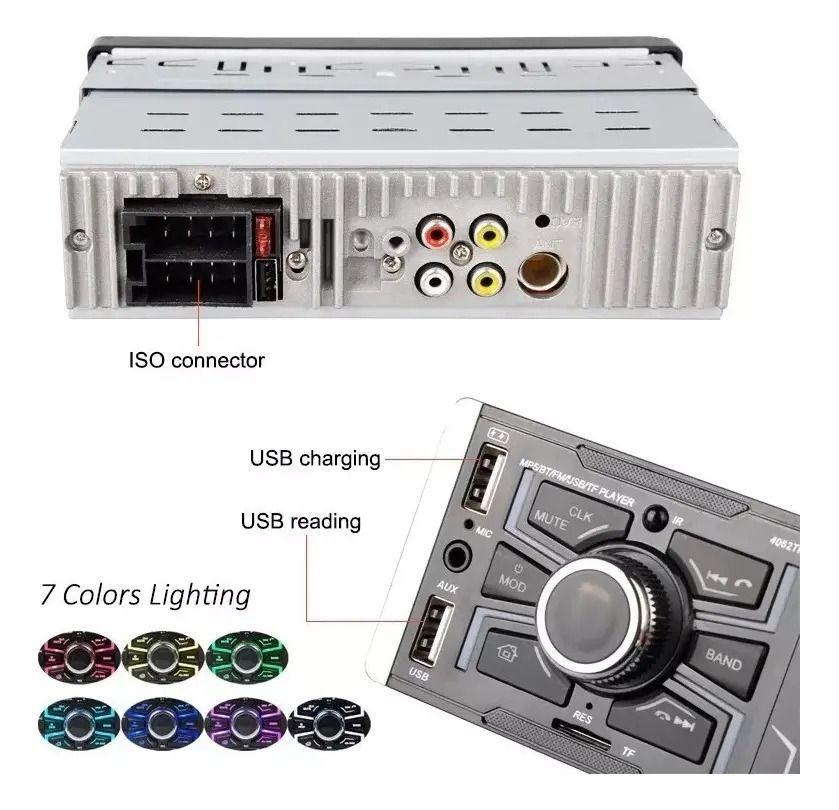 RADIO AUTO 1 DIN CON PANTALLA TACTIL 4 1 BLUETOOTH MP5-2