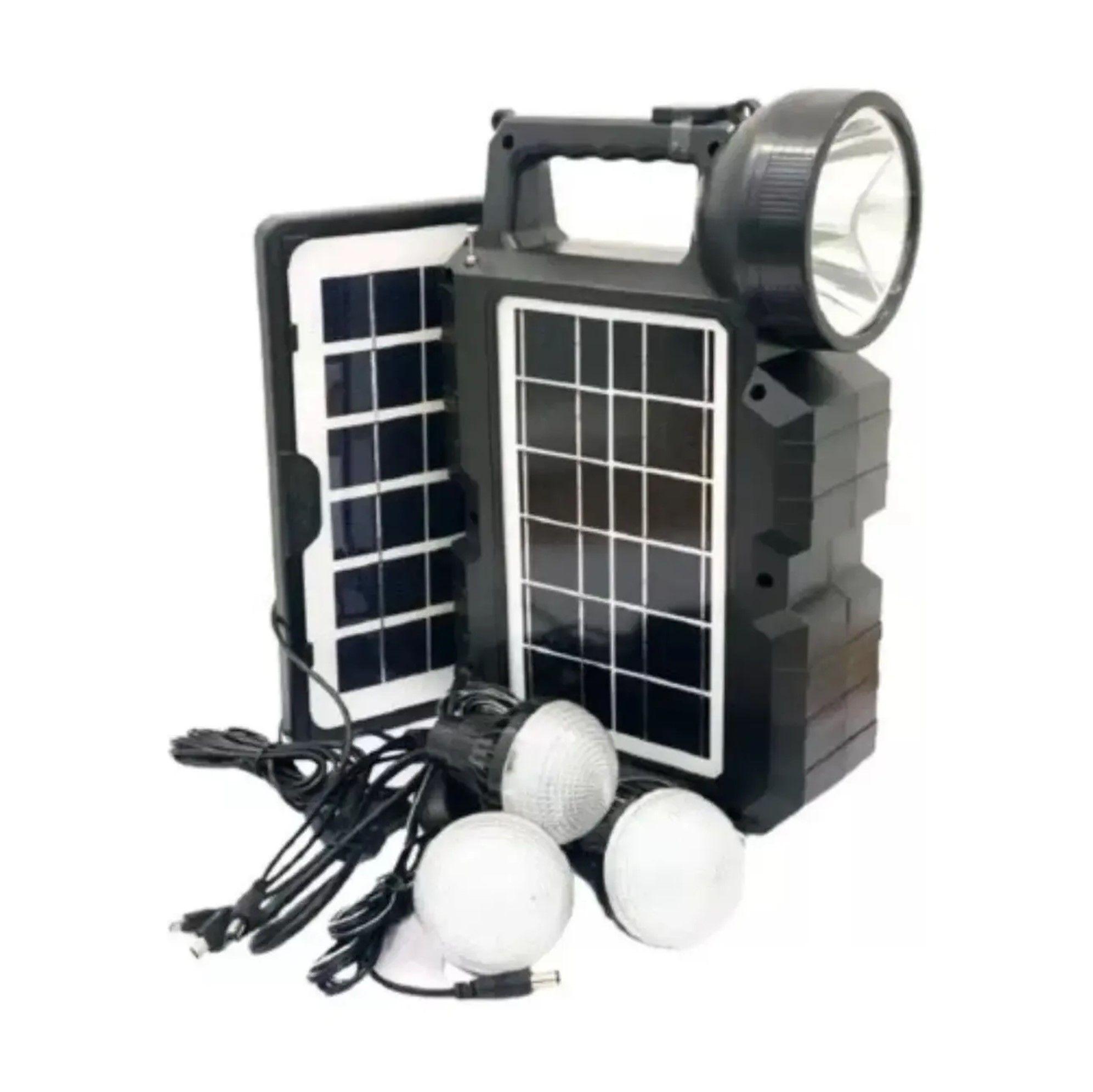 Kit Lampara Solar De Camping Usb Mas Radio y Bluetooth-2