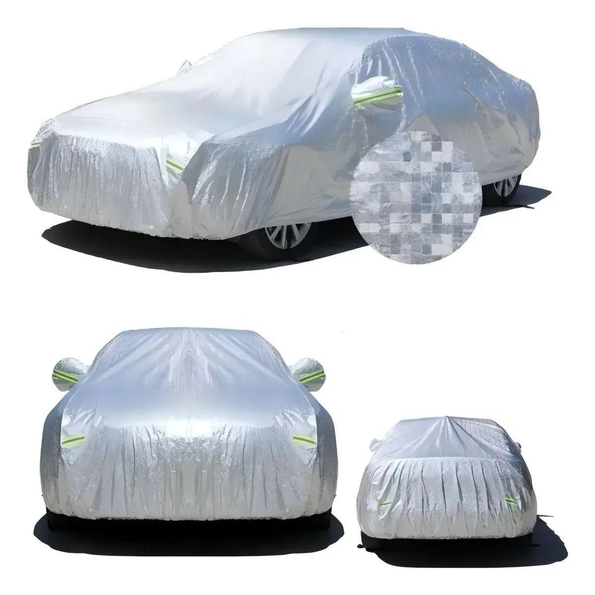CARPA FUNDA CUBRE AUTO IMPERMEABLE UV VINILO MAS ALGODON-0