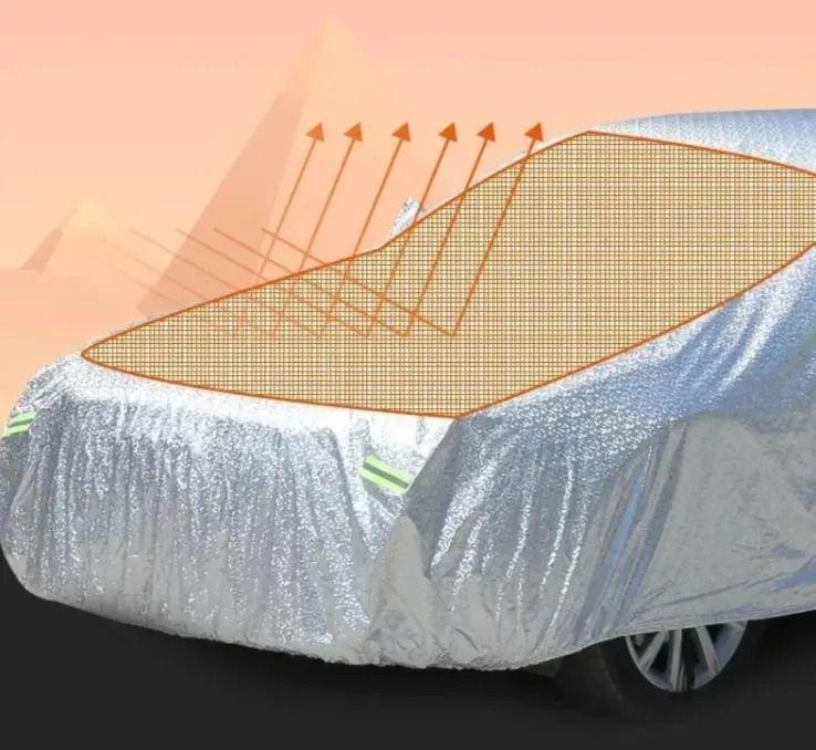 CARPA FUNDA CUBRE AUTO IMPERMEABLE UV VINILO MAS ALGODON-4
