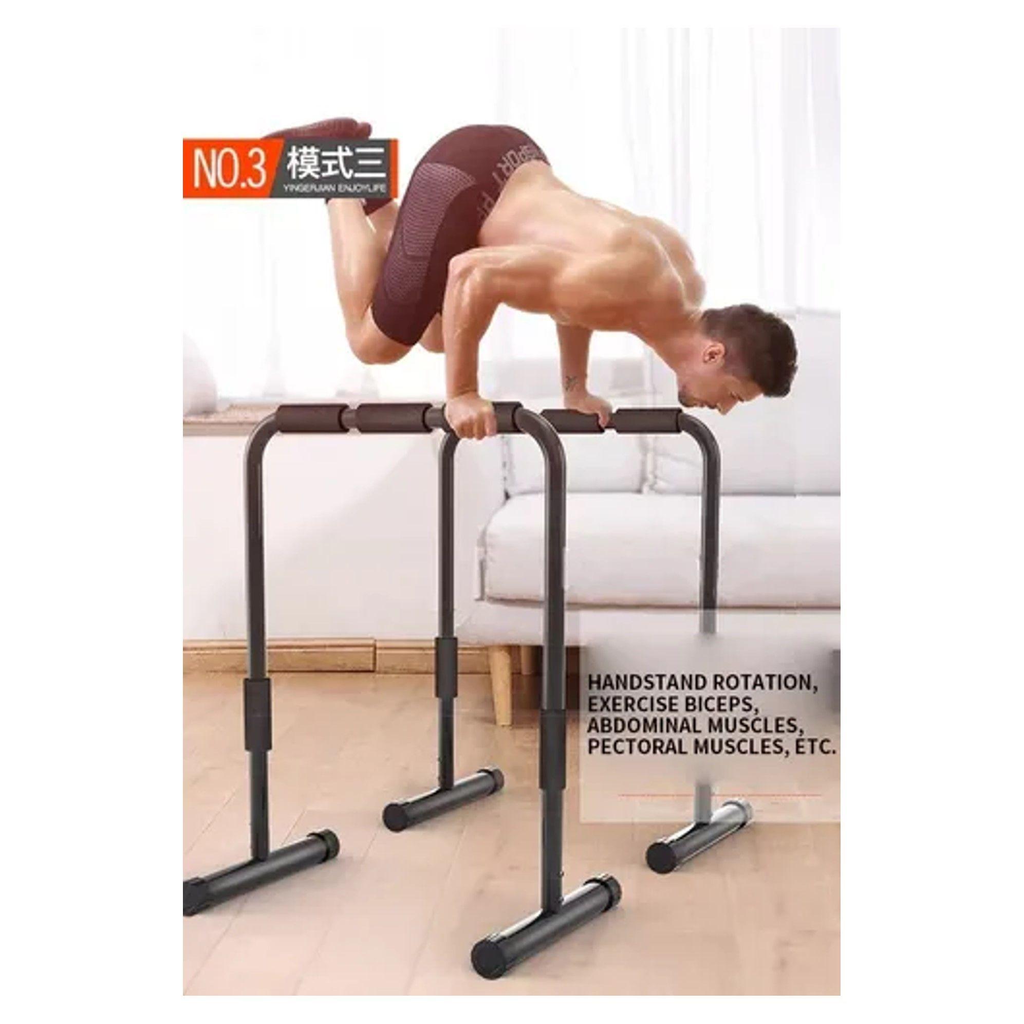 BARRAS PARALELAS CALISTENIA AIDAN AJUSTABLES 78 90CM-1