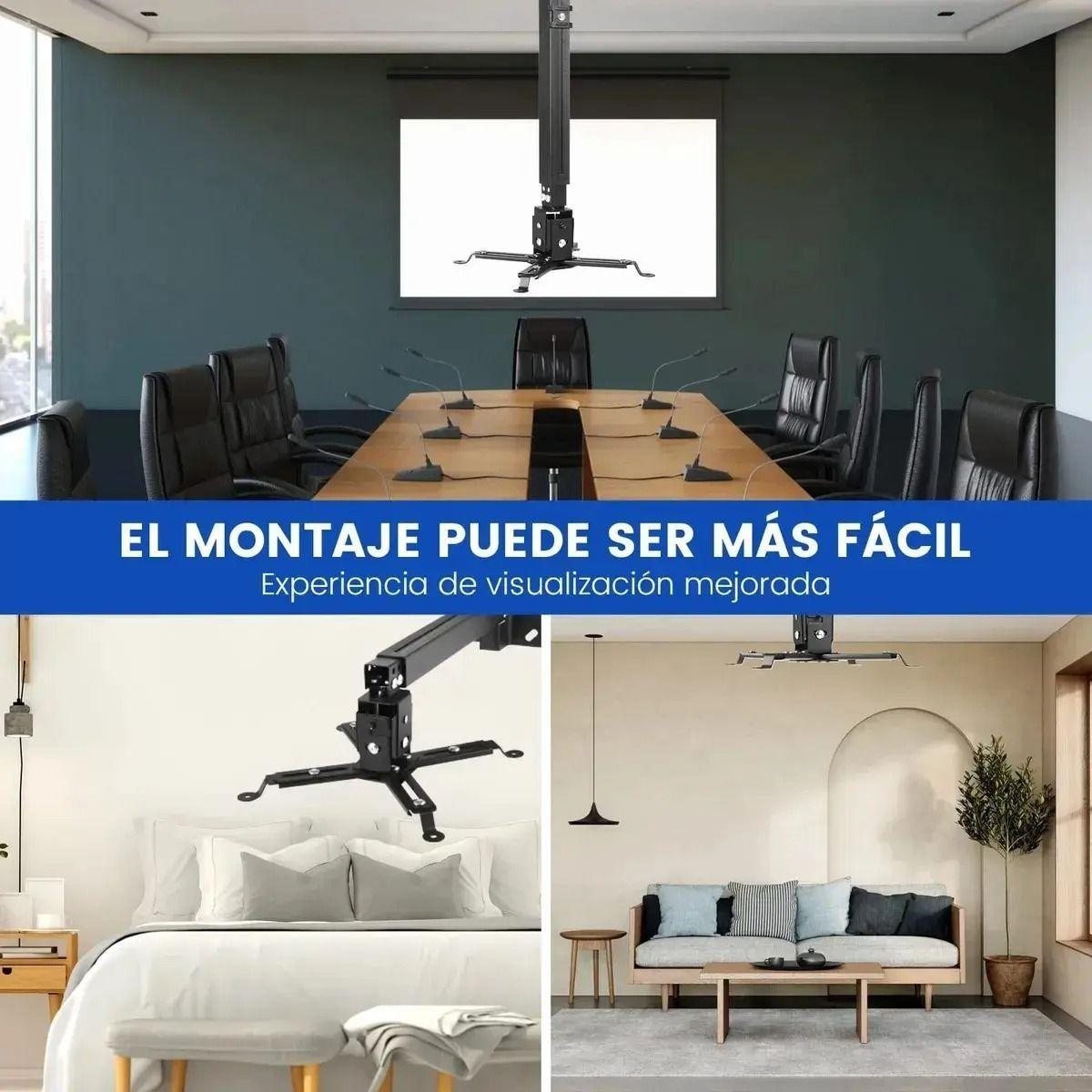 SOPORTE PARA PROYECTOR CON BRAZO A TECHO PARED 3 EN 1-2
