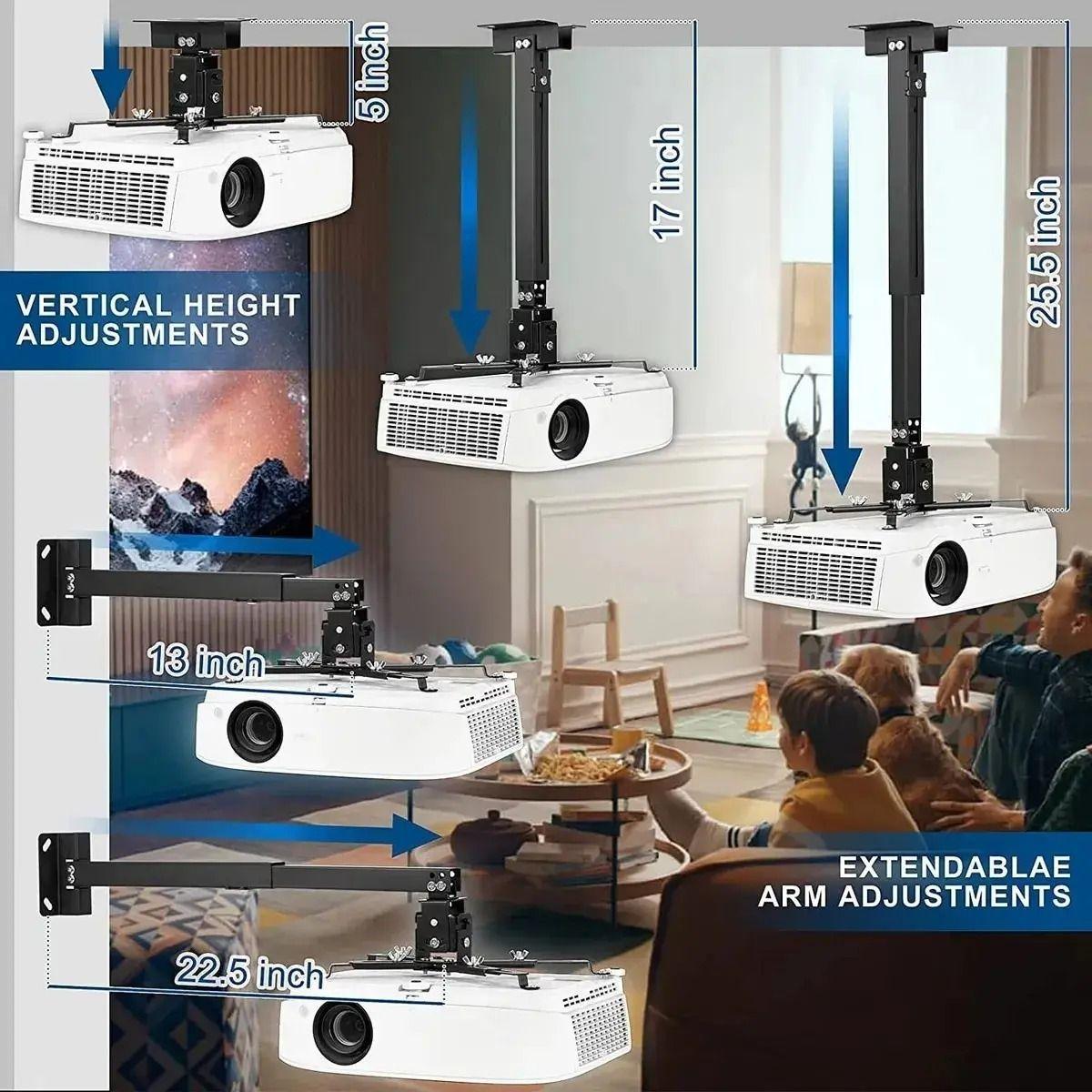 SOPORTE PARA PROYECTOR CON BRAZO A TECHO PARED 3 EN 1-5