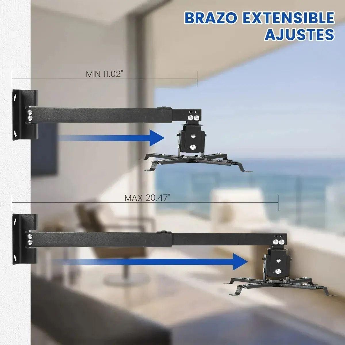 SOPORTE PARA PROYECTOR CON BRAZO A TECHO PARED 3 EN 1-6