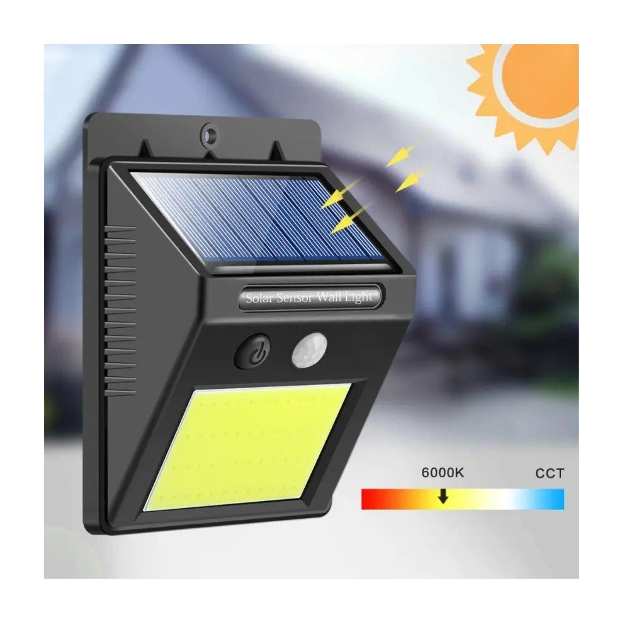 JUEGO DE FOCO LED SOLAR 48LED SENSOR MOVIMIENTO EXTERIOR 5 UNIDADES-4
