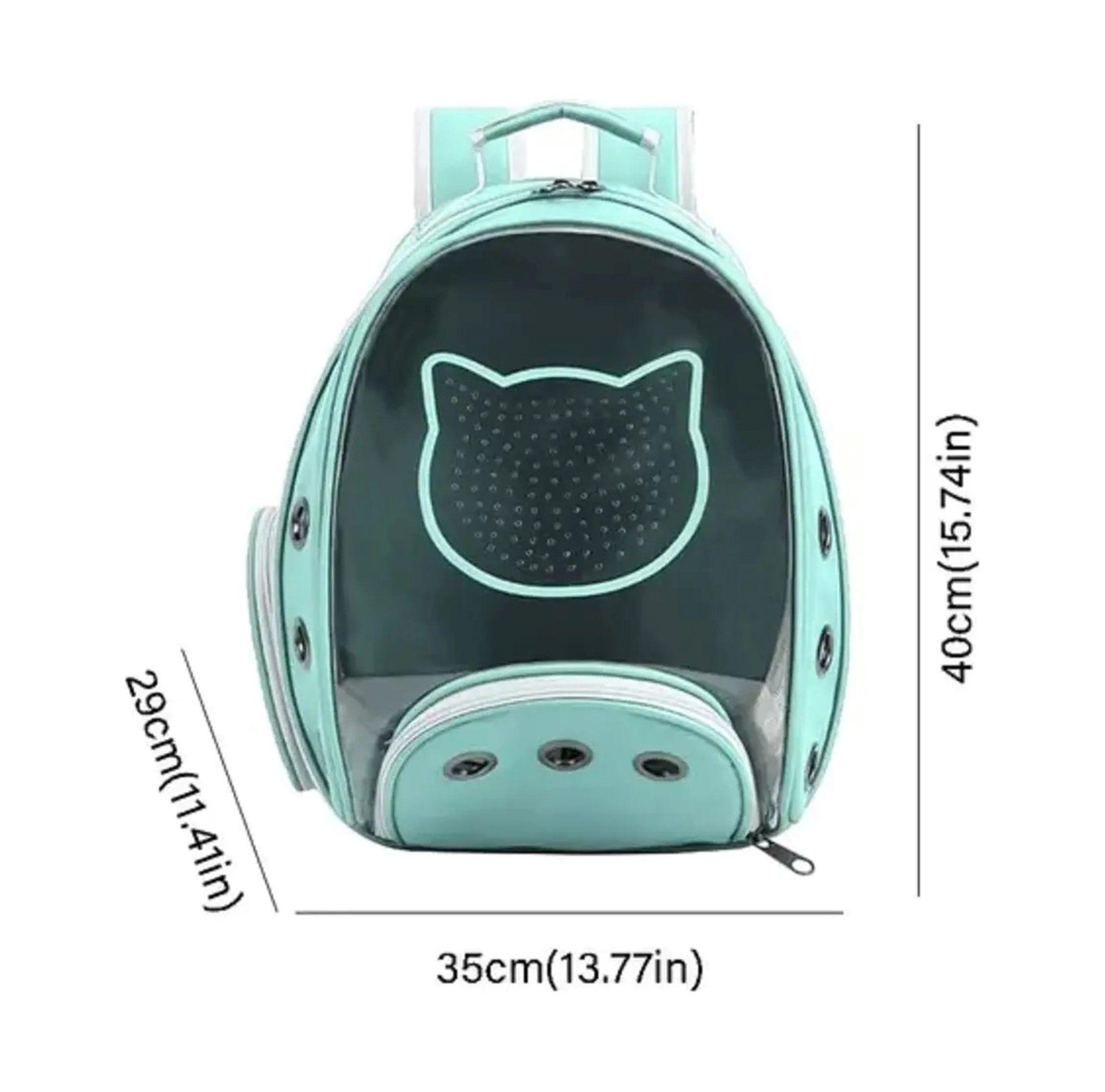BOLSO PARA TRANSPORTE DE MASCOTAS TRANSPARENTE PLASTICO MEDIANO-3