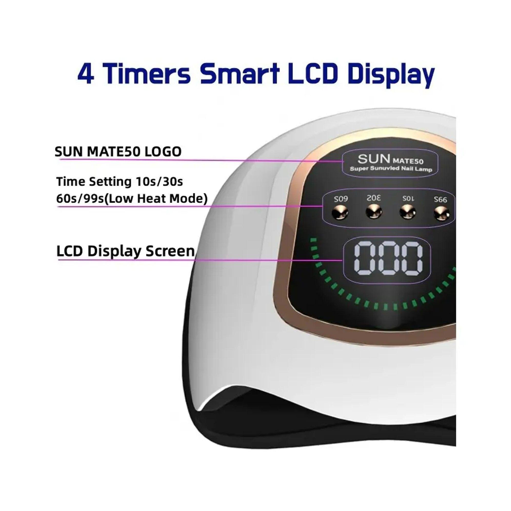 SECADOR U A UV LED LAMPARA MANICURE LCD PROFESIONAL 300W-3