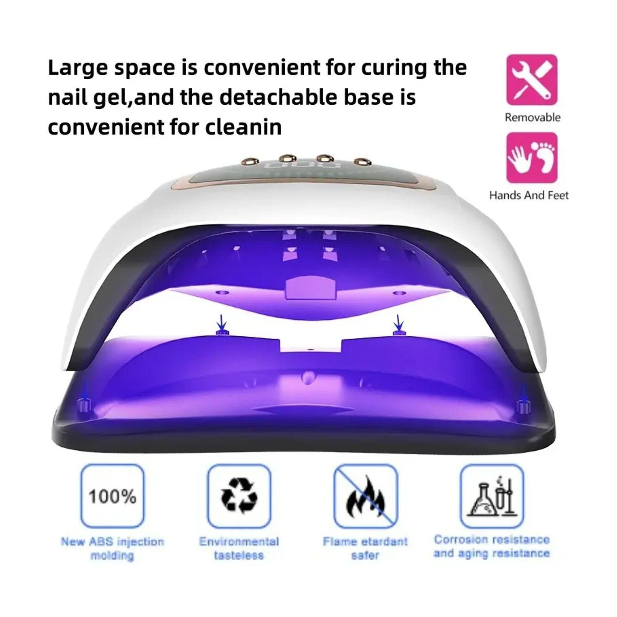 SECADOR U A UV LED LAMPARA MANICURE LCD PROFESIONAL 300W-4