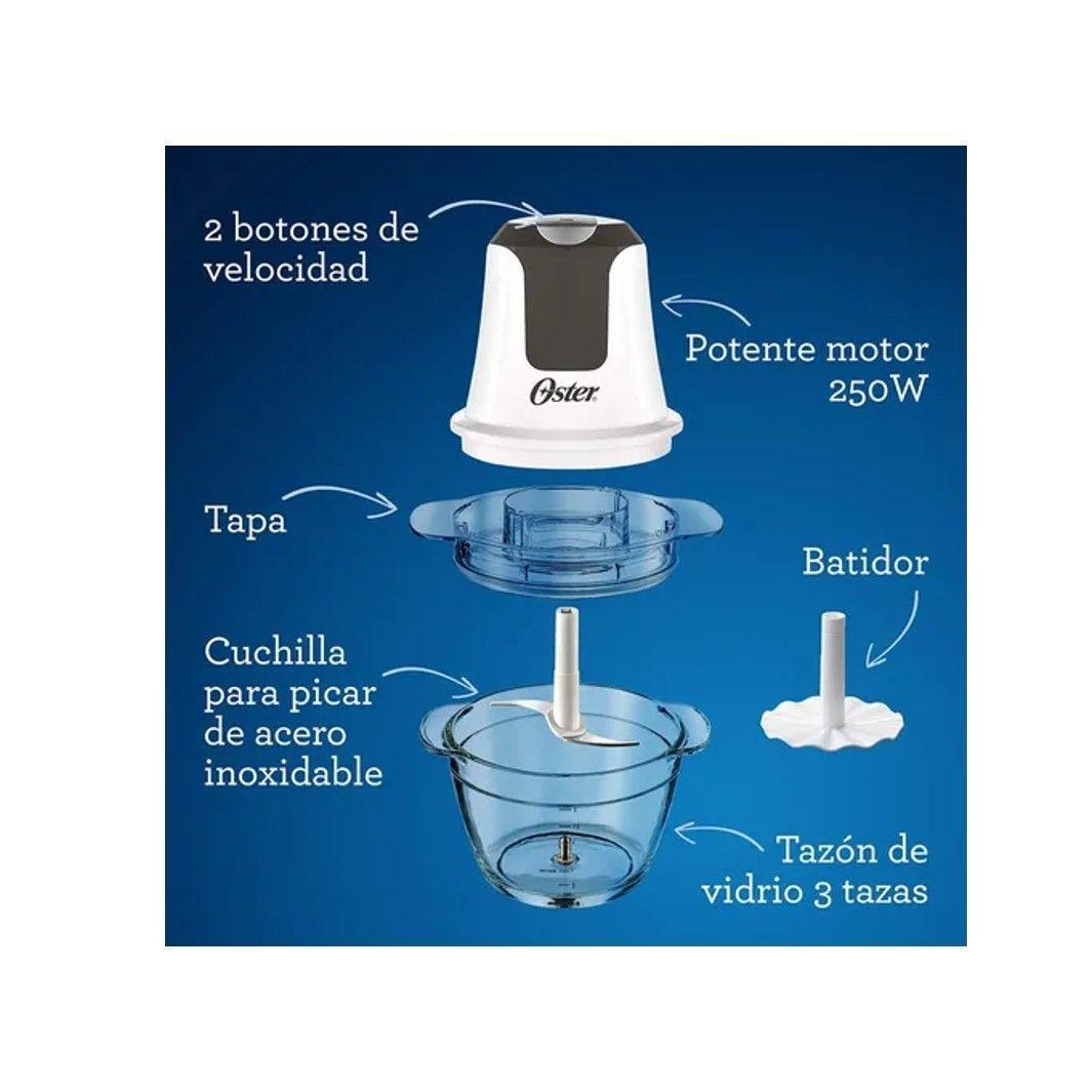 Mini Picadora Oster 3 Tazas Con Tazón De Vidrio-5