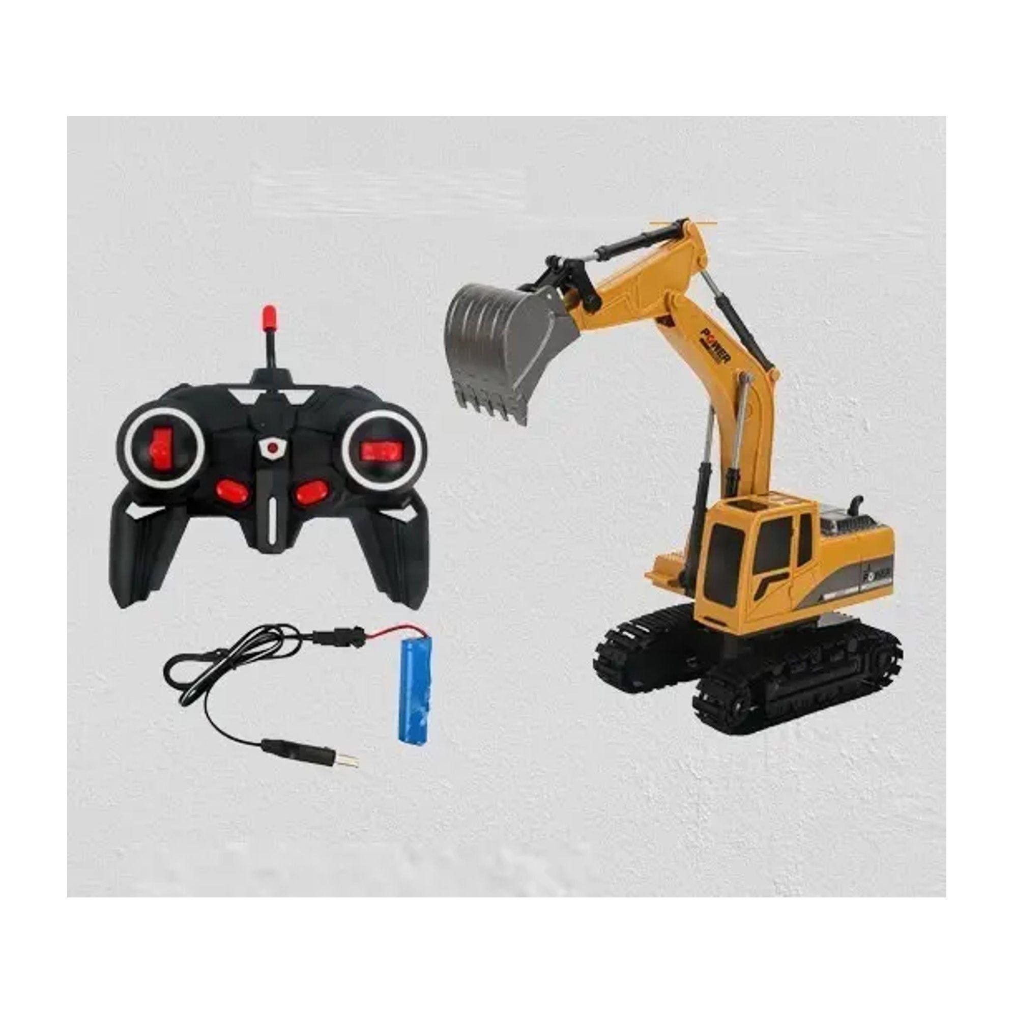 JUGUETE RETROEXCAVADORA RC CONTROL REMOTO-3