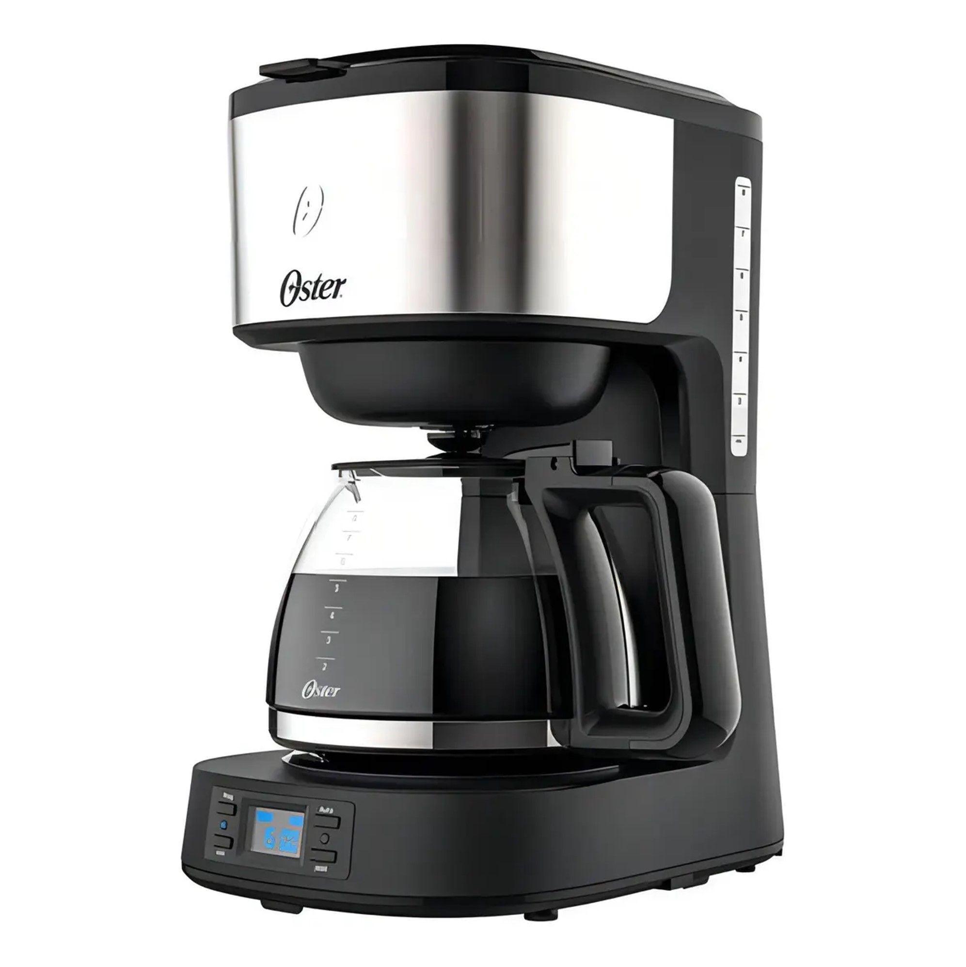 Cafetera Electrica Automatica Oster 1 2 Litros 800w Acero Inoxidable-0