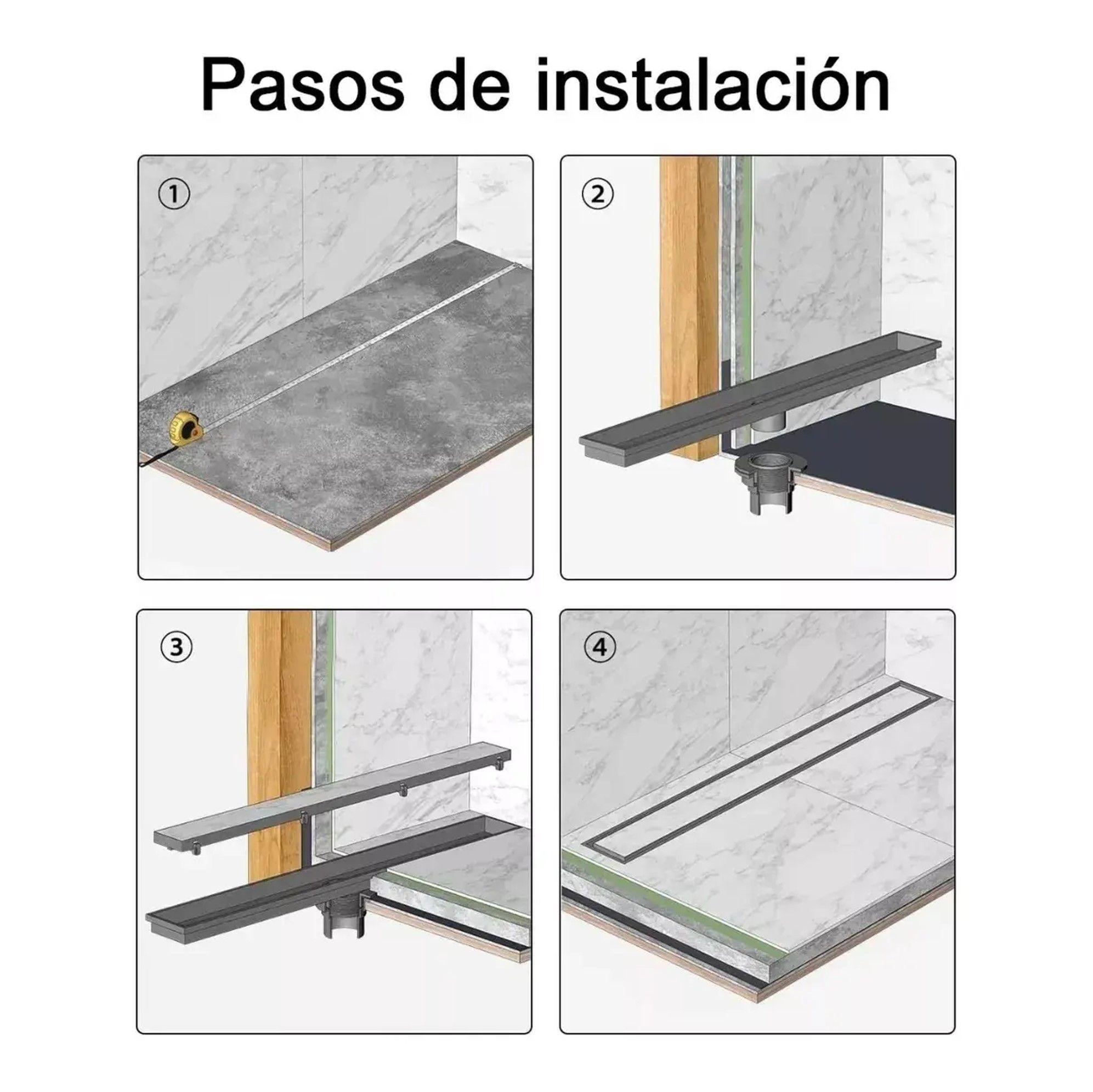 REJILLA DE CUBIERTA ANTI OLOR DUCHA ANTI OBSTRUCCION 10 40CM-3