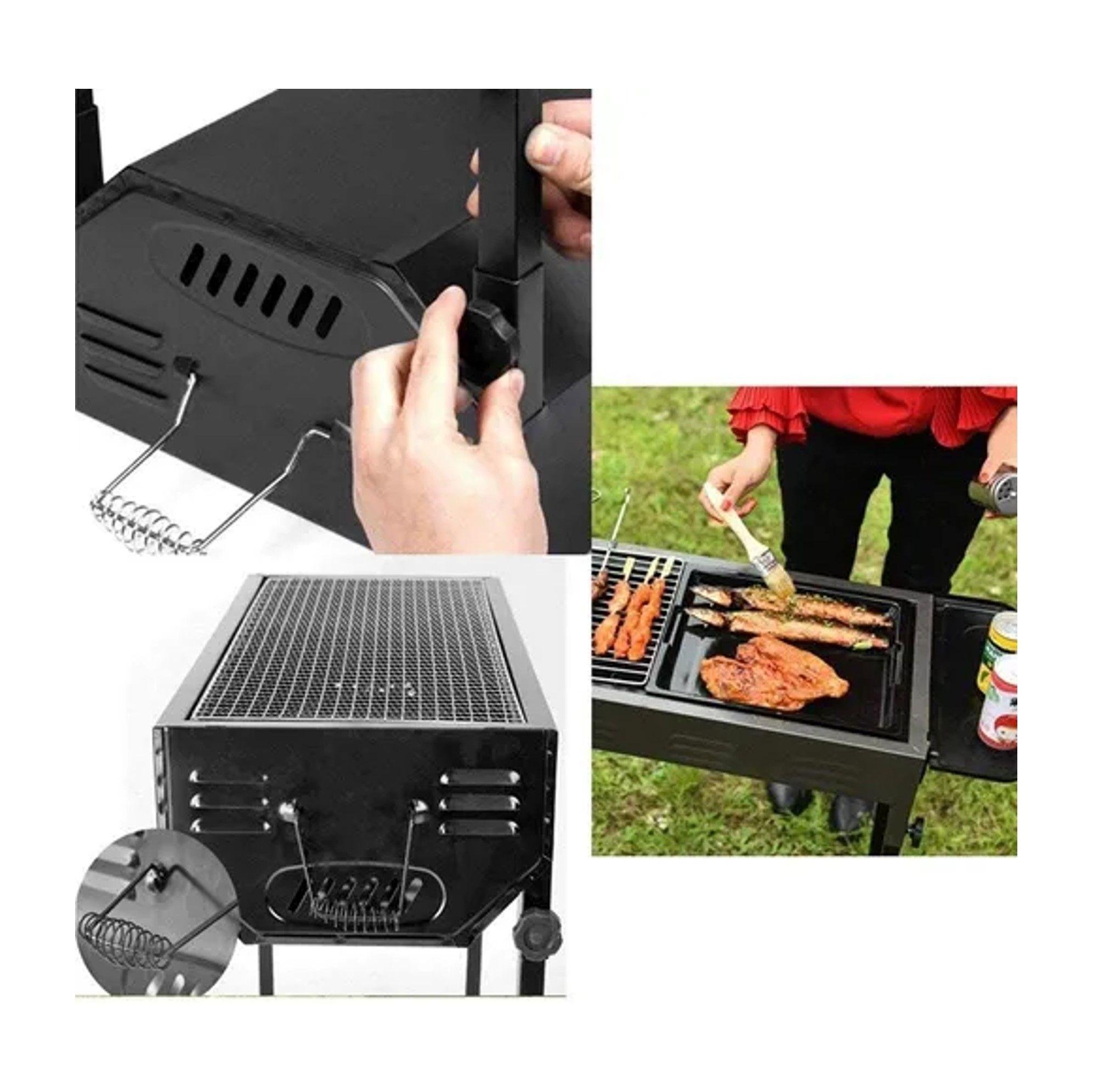 ESTUFA PARRILLA PARRILLERA PORTATIL PLEGABLE BARBACOA ASADO-3