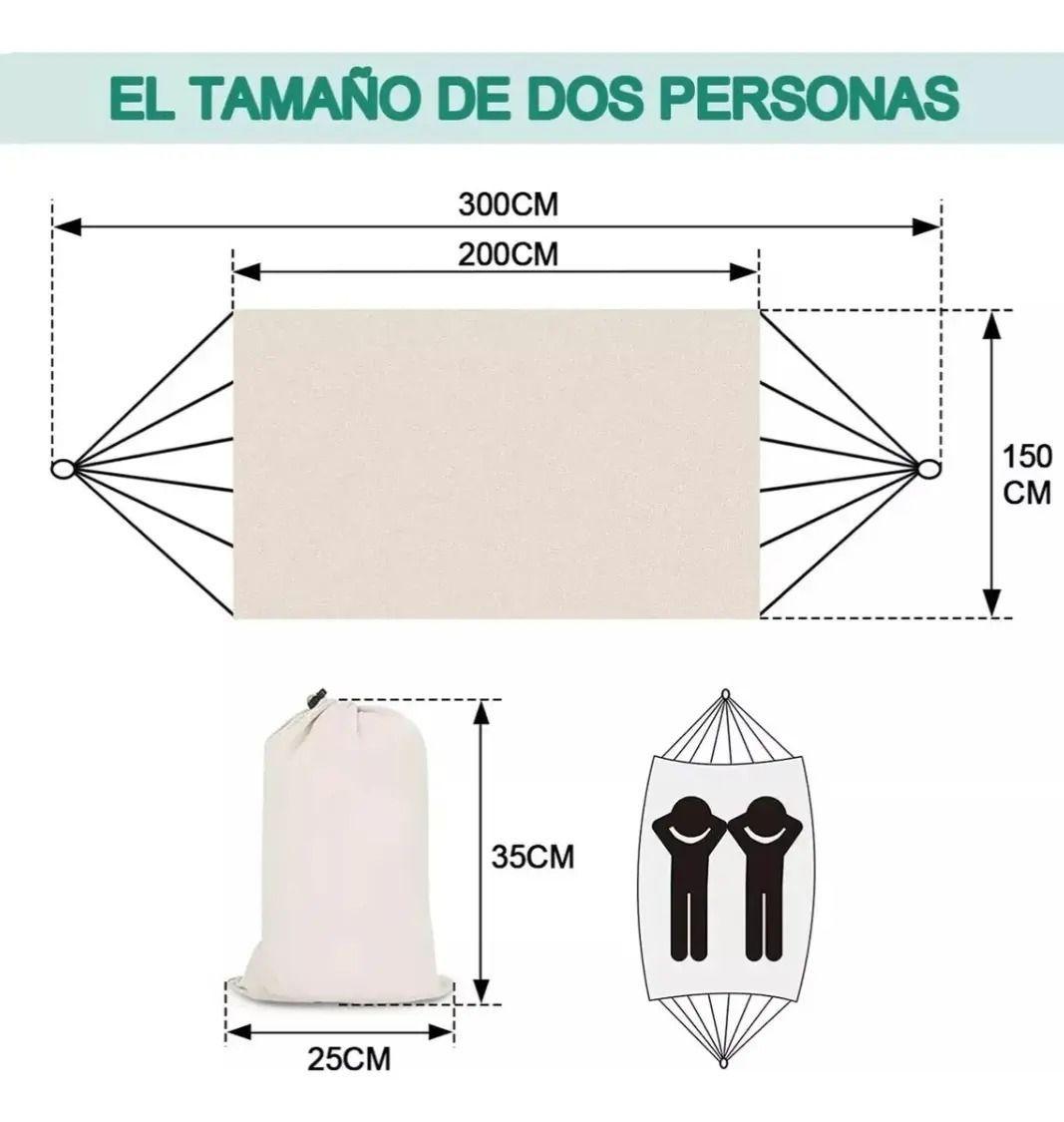 HAMACA CON BORLAS PARA EXTERIORES 150X200CM-3
