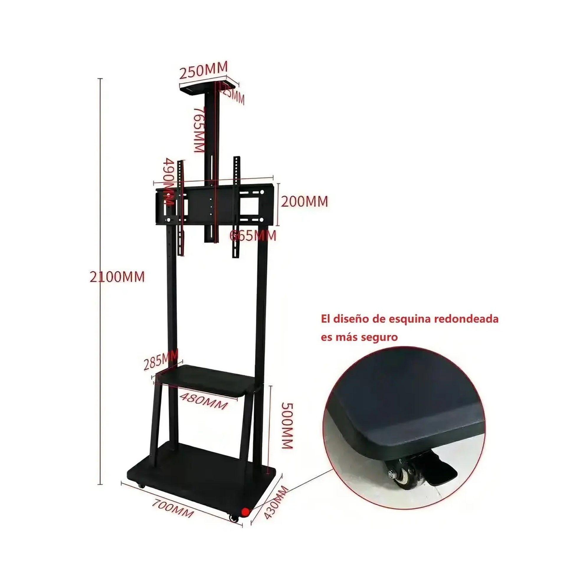 SOPORTE STAND DE TV MOVIL 32 70 PULGADAS CARRO MOVIL RUEDA-3