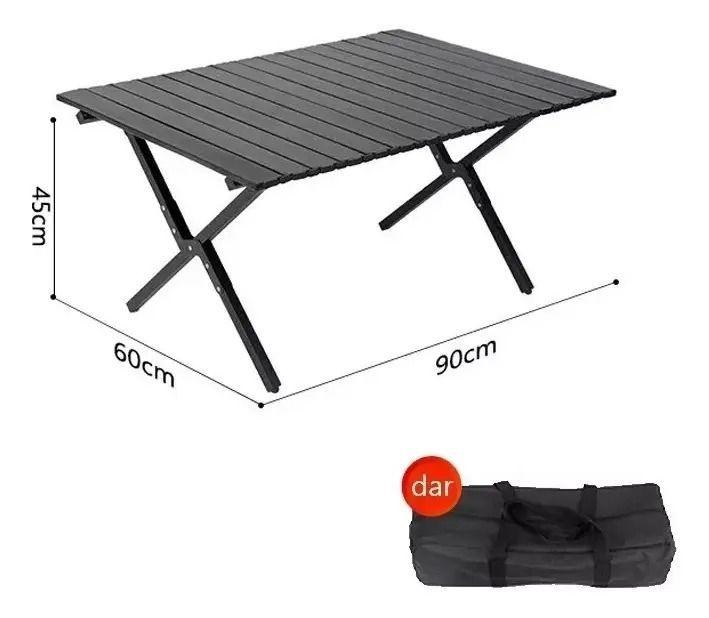 MESA MULTIUSO PLEGABLE PORTATIL CAMPING VIAJE 90 60CM-2