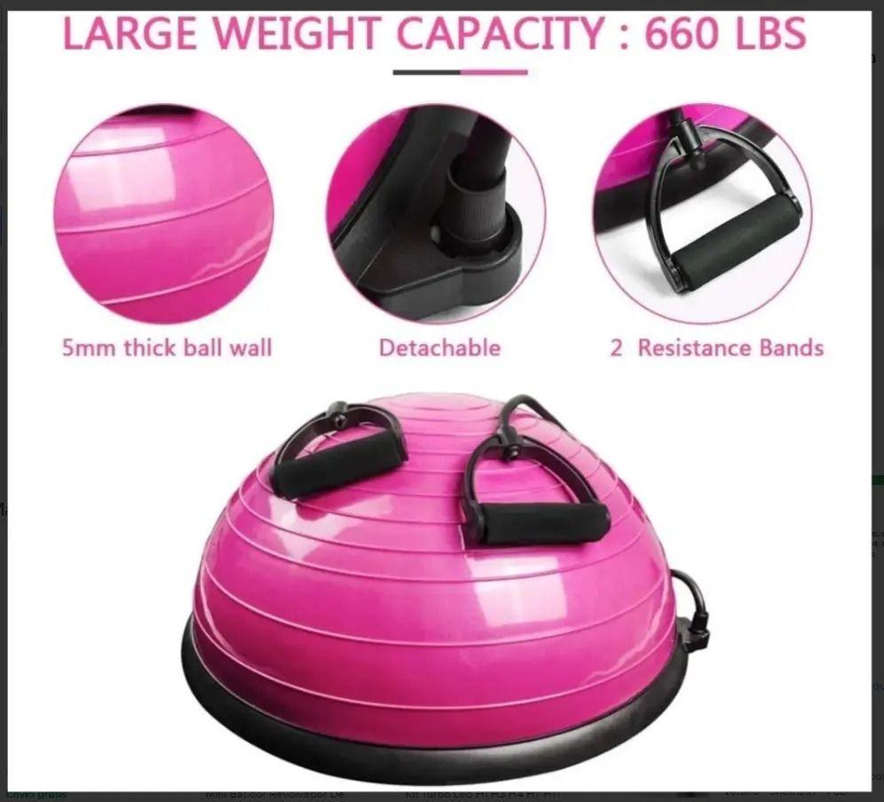 BALON BOSU FITNESS GYM PELOTA YOGA SEMIESFERA-1