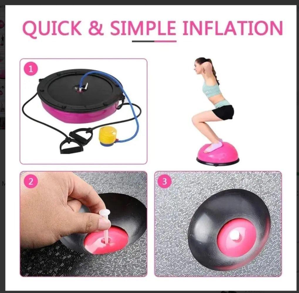 BALON BOSU FITNESS GYM PELOTA YOGA SEMIESFERA-4