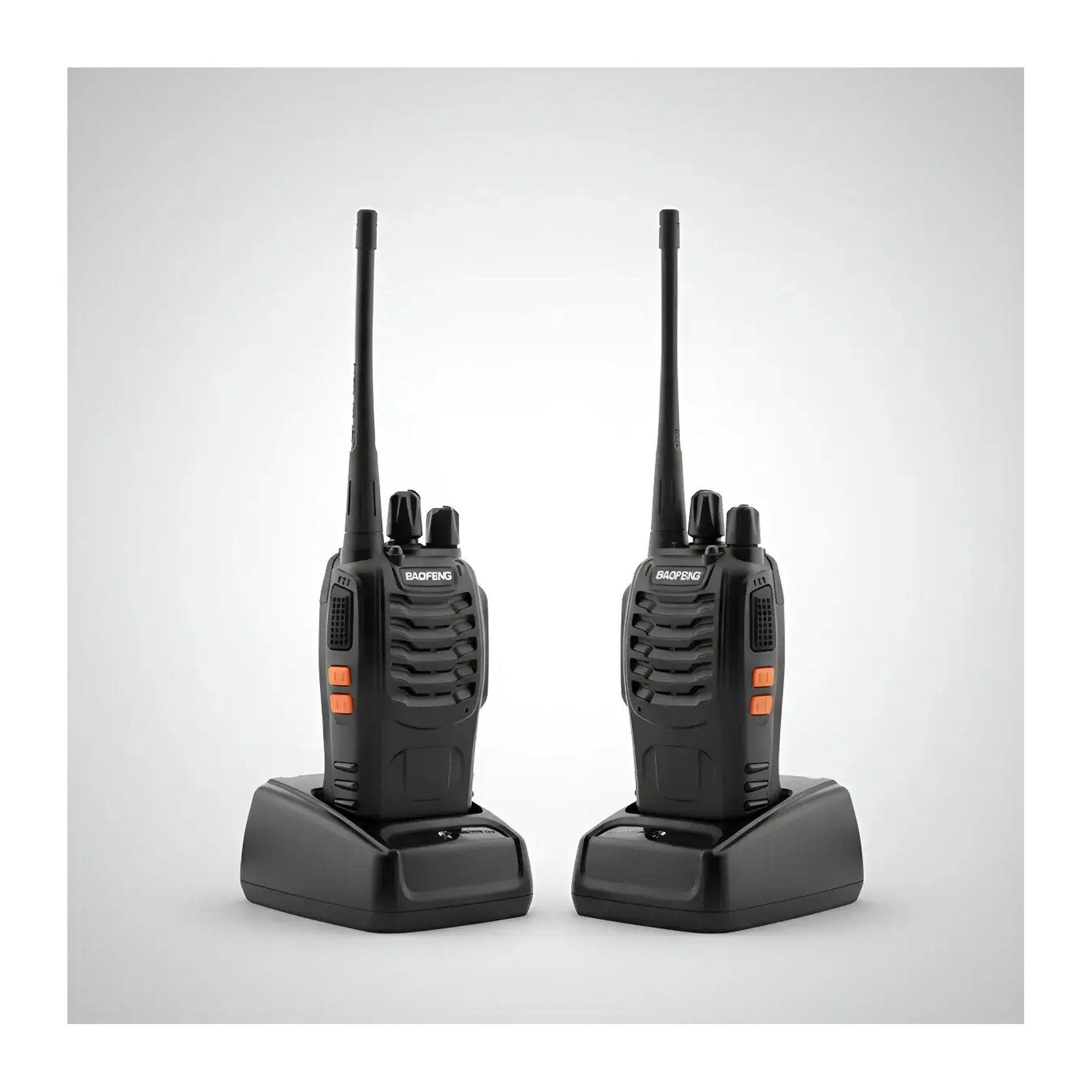 WALKIE TALKIE BF 888S RADIO TRANSMISOR PACK DUOS RECARGABLE USB CON LINTERNA LED-3