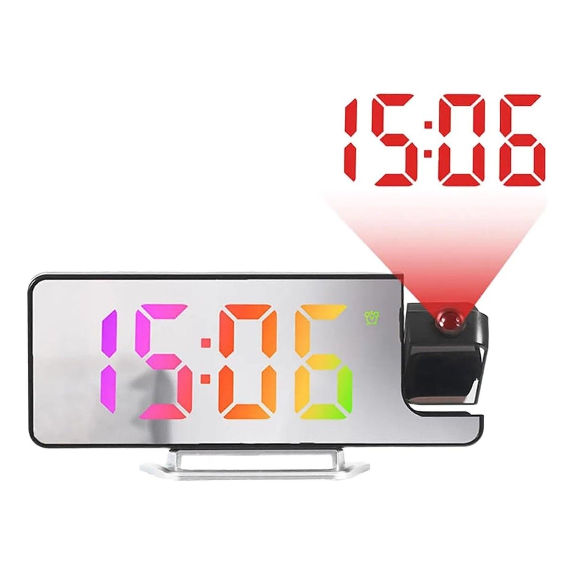 RELOJ DIGITAL LED ESPEJO PROYECTOR PARED Y PANTALLA-3