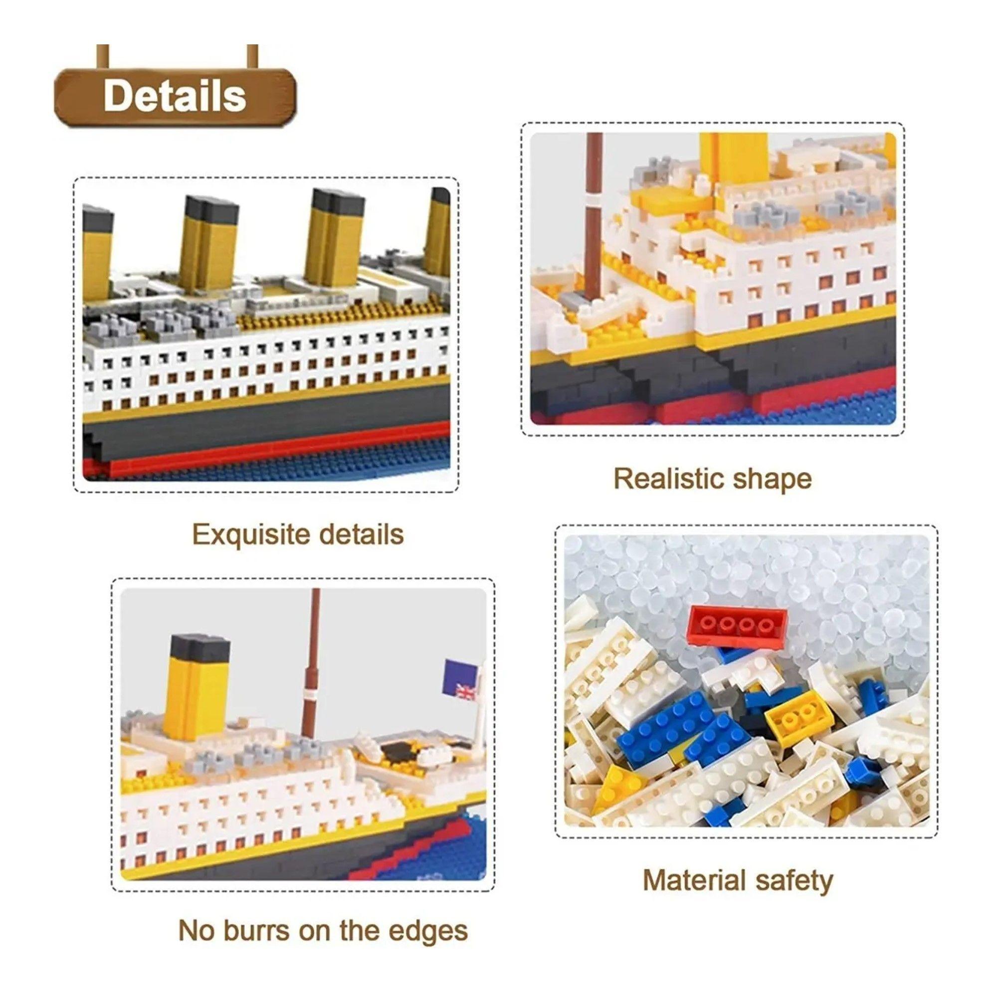 SET DE CONSTRUCCION RMS TITANIC MODEL 3D 1860 PIEZAS-2