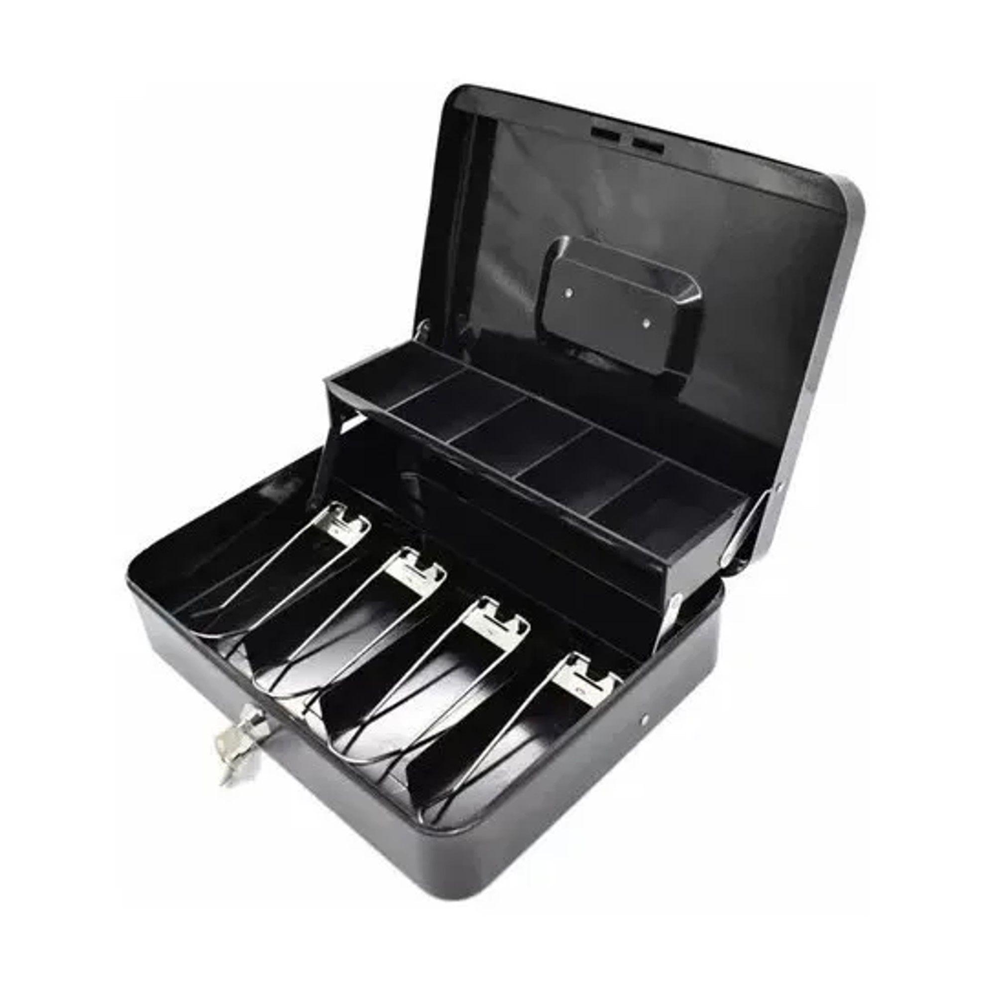 CAJA ORGANIZADORA DE DINERO CON LLAVE DE SEGURIDAD-0