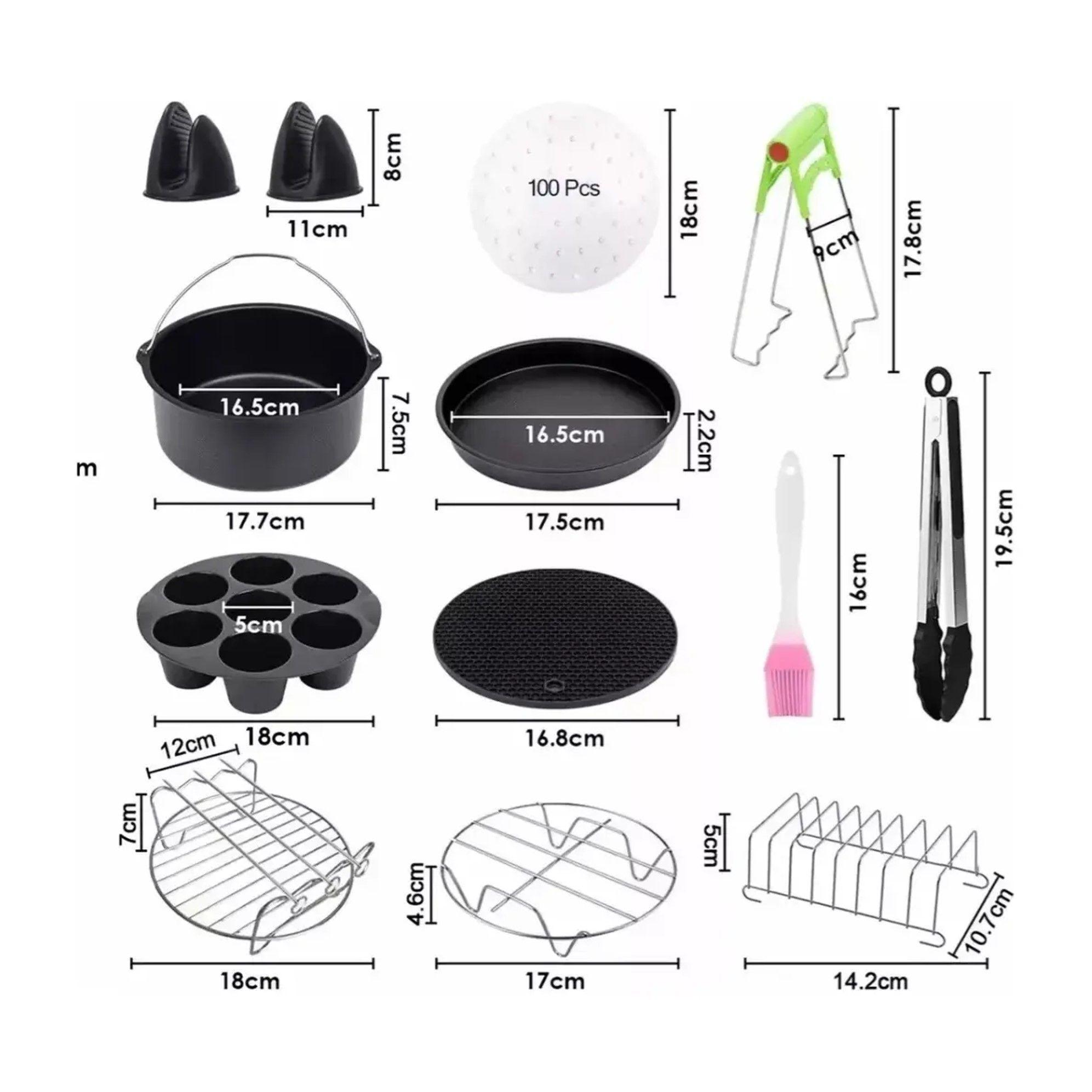 KIT 12 DE ACCESORIOS DE FREIDORA DE AIRE-2