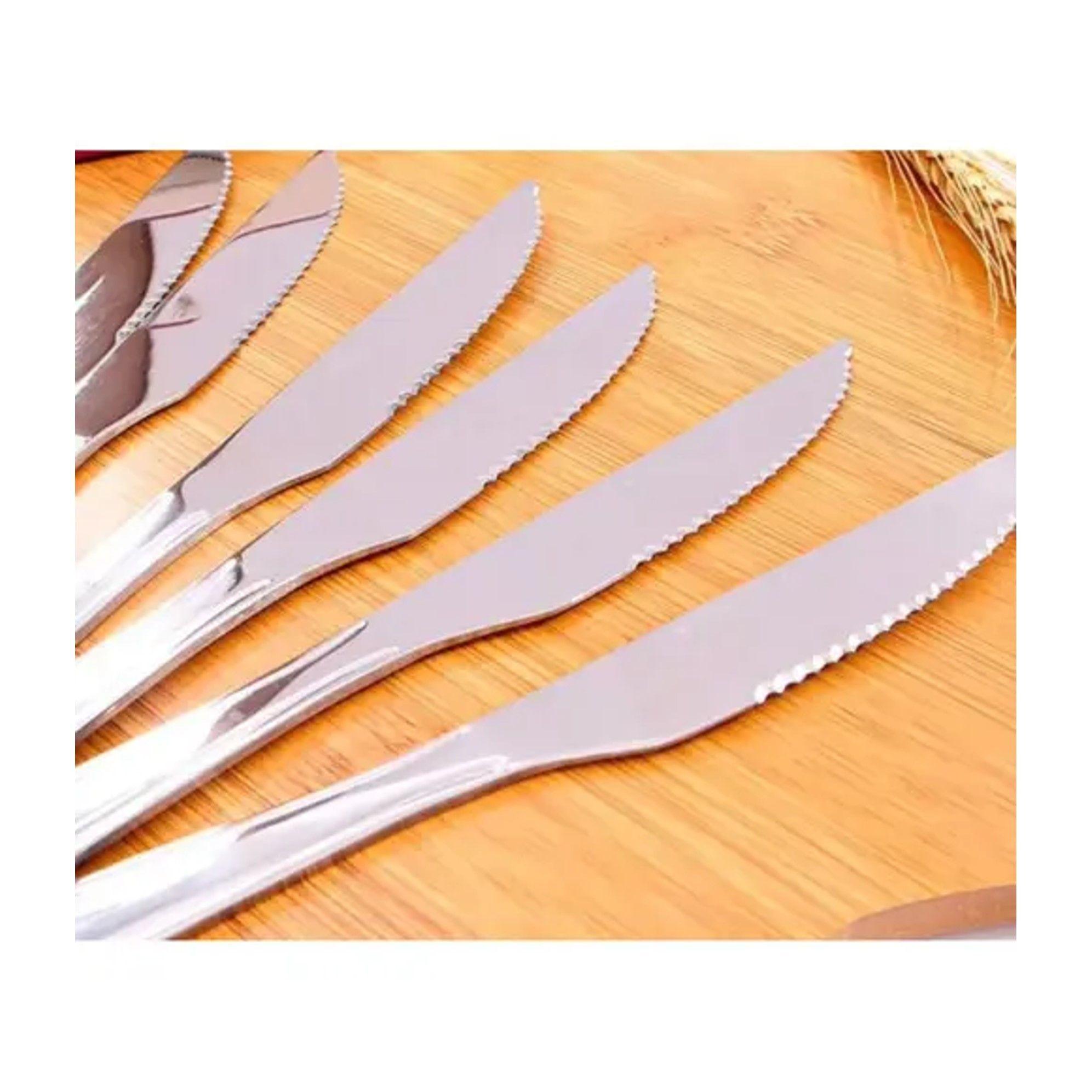 Juego de 6 Cuchillos De Mesa Acero Inoxidable-3