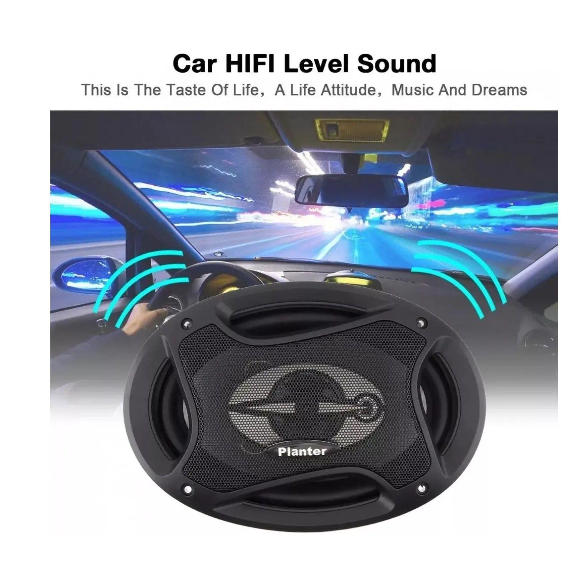 KIT 2 PARLANTES AUTO 6X9 OVALADOS 1000W COAXIAL 3 VIAS-4