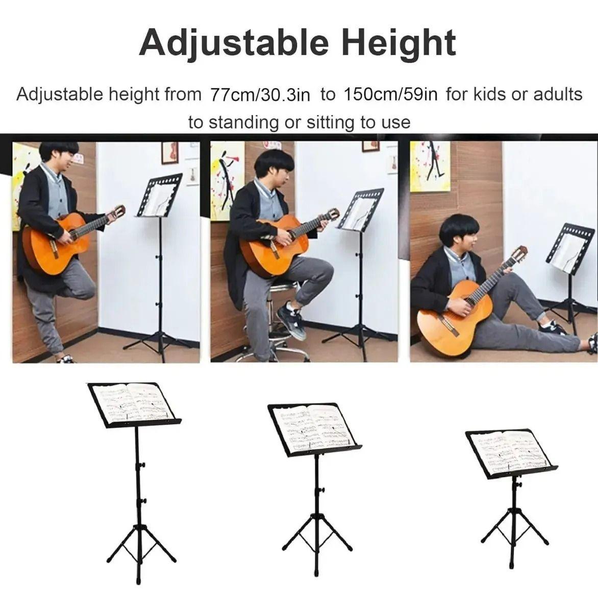 ATRIL DE PARTITURA GRANDE CON ALTURA REGULABLE-3
