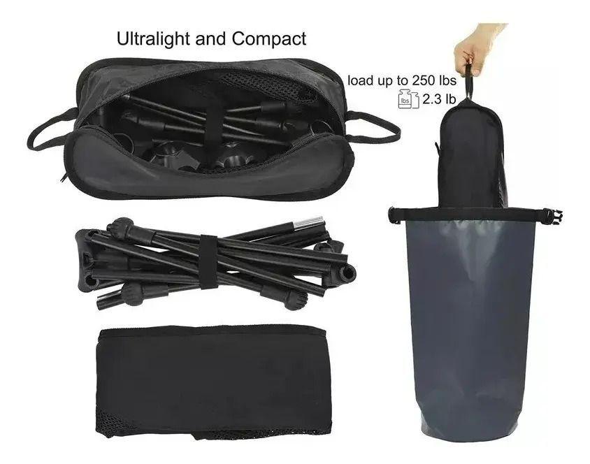 SILLA PLEGABLE PARA ACAMPAR PORTAVASOS CAMPING-7