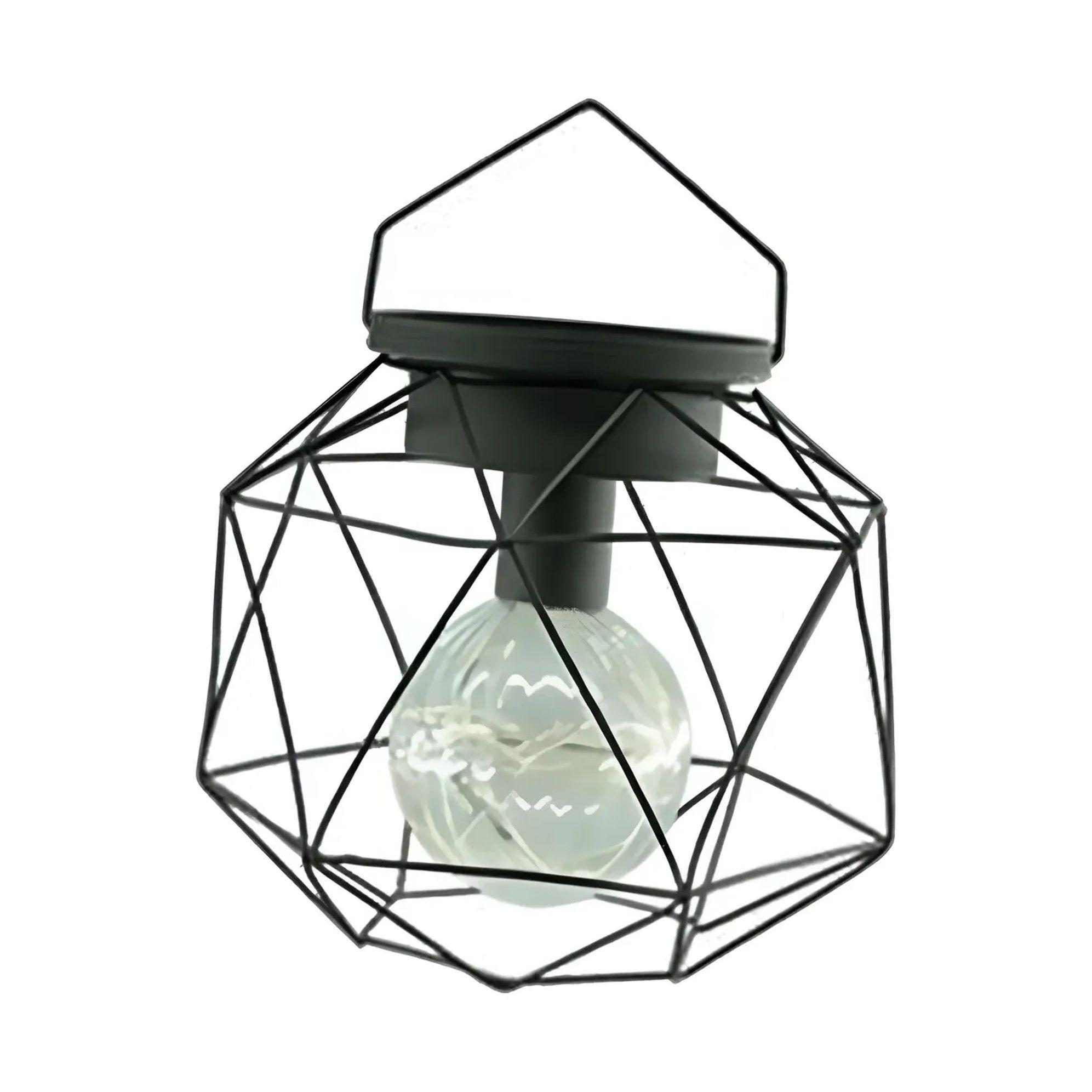 Pack x4 Lamparas de Mesa Geometricas Luz Led Pilas AA-0