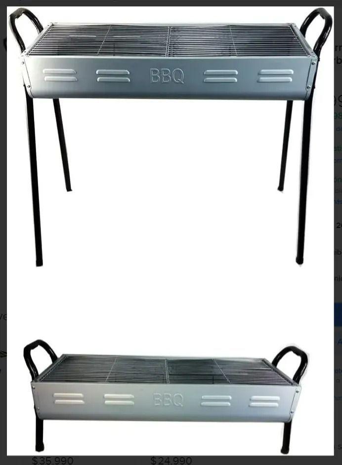 ESTUFA PARRILLA PARRILLERA PLEGABLE BARBACOA 2 EN 1 PORTATIL-4