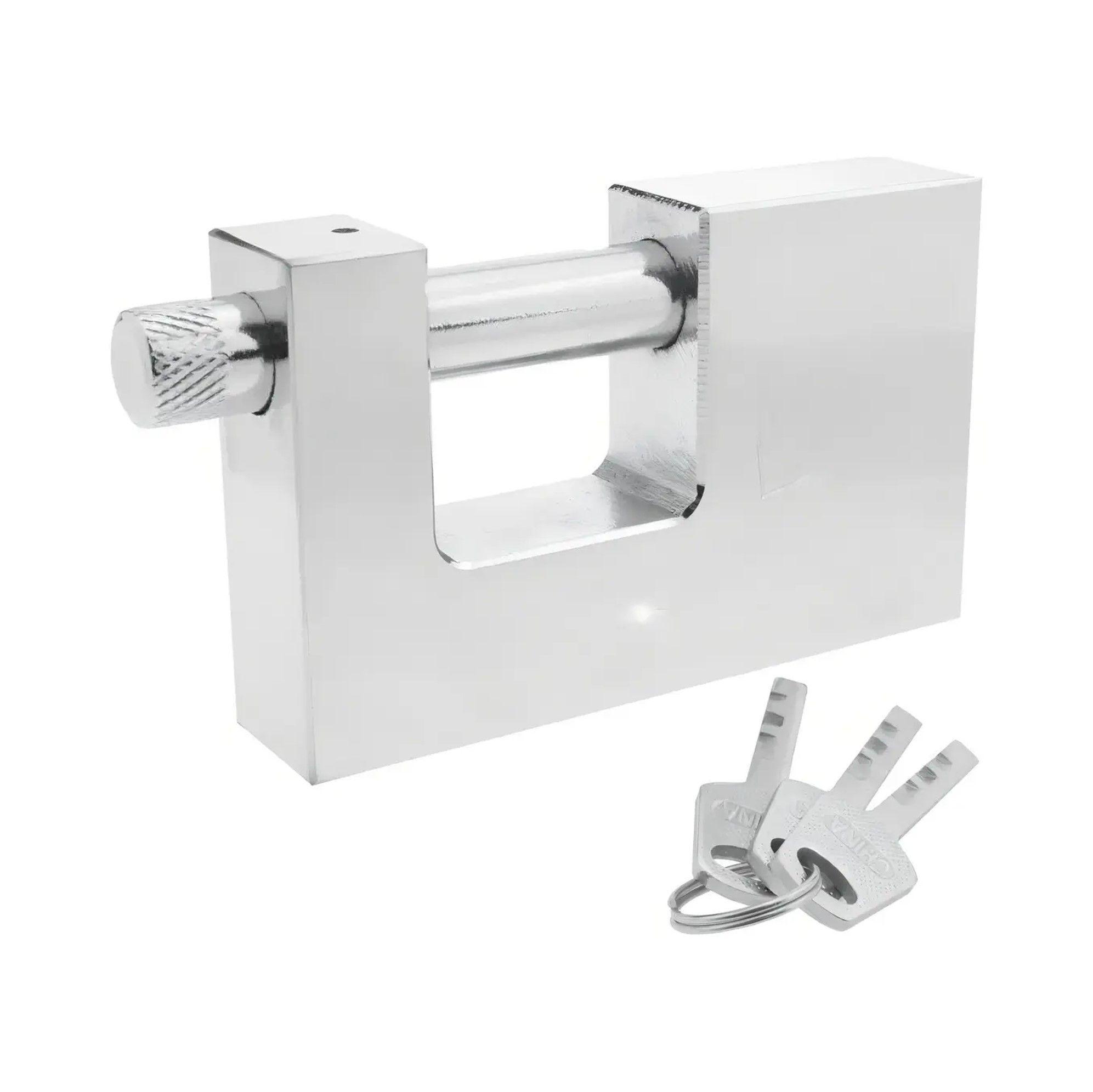 X2 Candado Cuadrado Stelar 80mm Seguridad Anticizalla-2